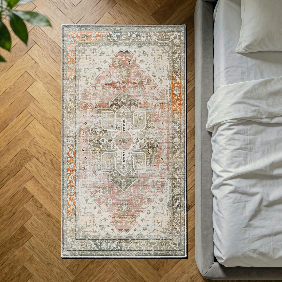 Novera - Vintage Washable Kitchen Rug - 80x150cm