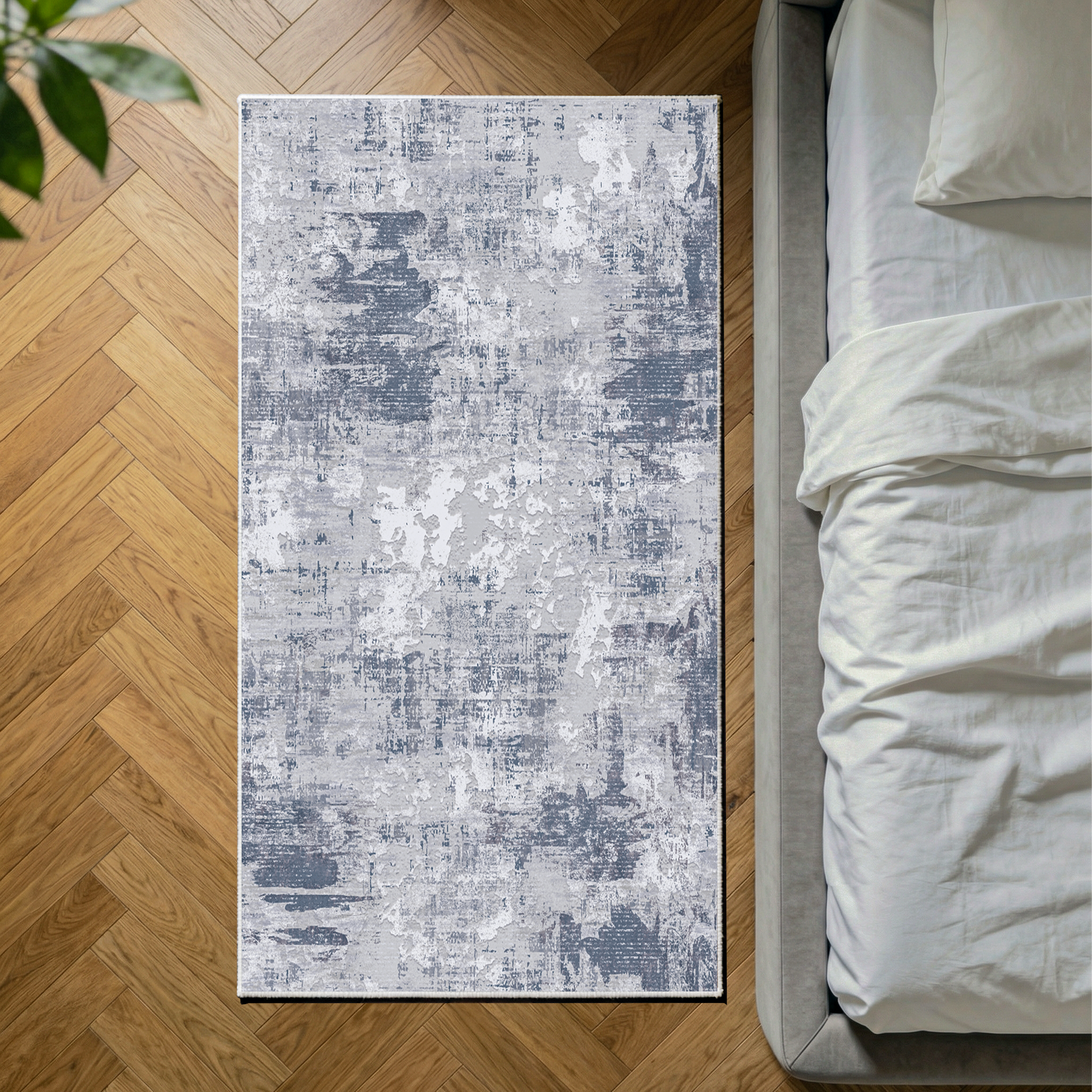 Ravine - Abstract Washable Kitchen Rug - 80x150cm