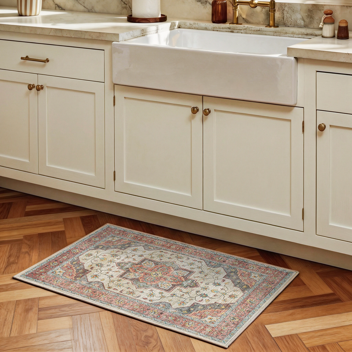 Solora - Persian Washable Bathroom Rug - 60x90cm