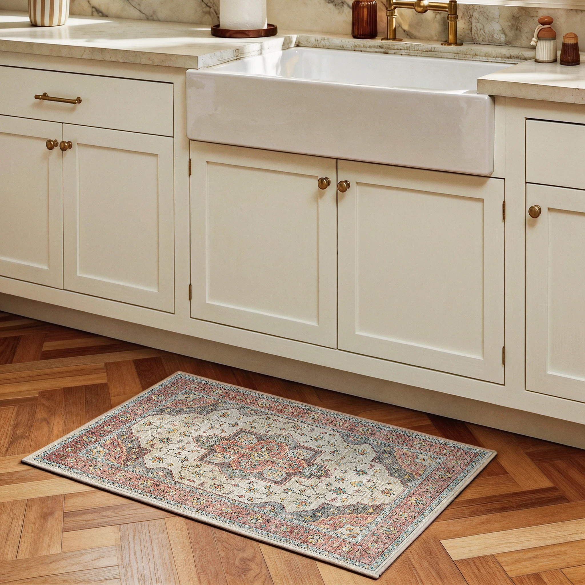 Solora - Persian Washable Bathroom Rug - 60x90cm