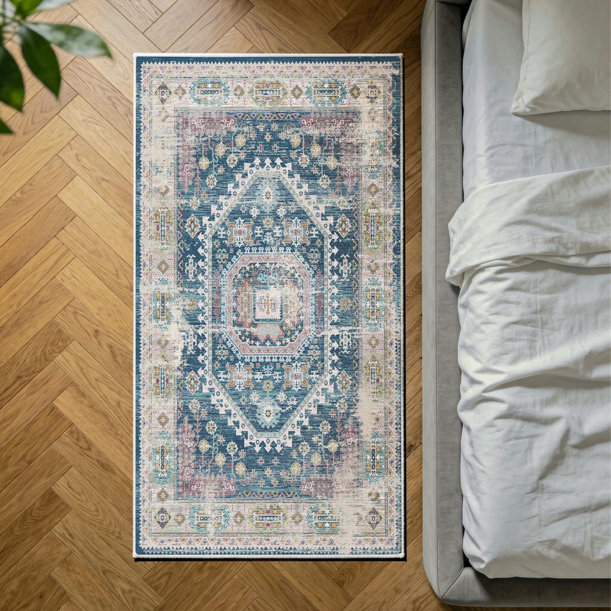 Soreli - Traditional Washable Kitchen Rug - 80x150cm
