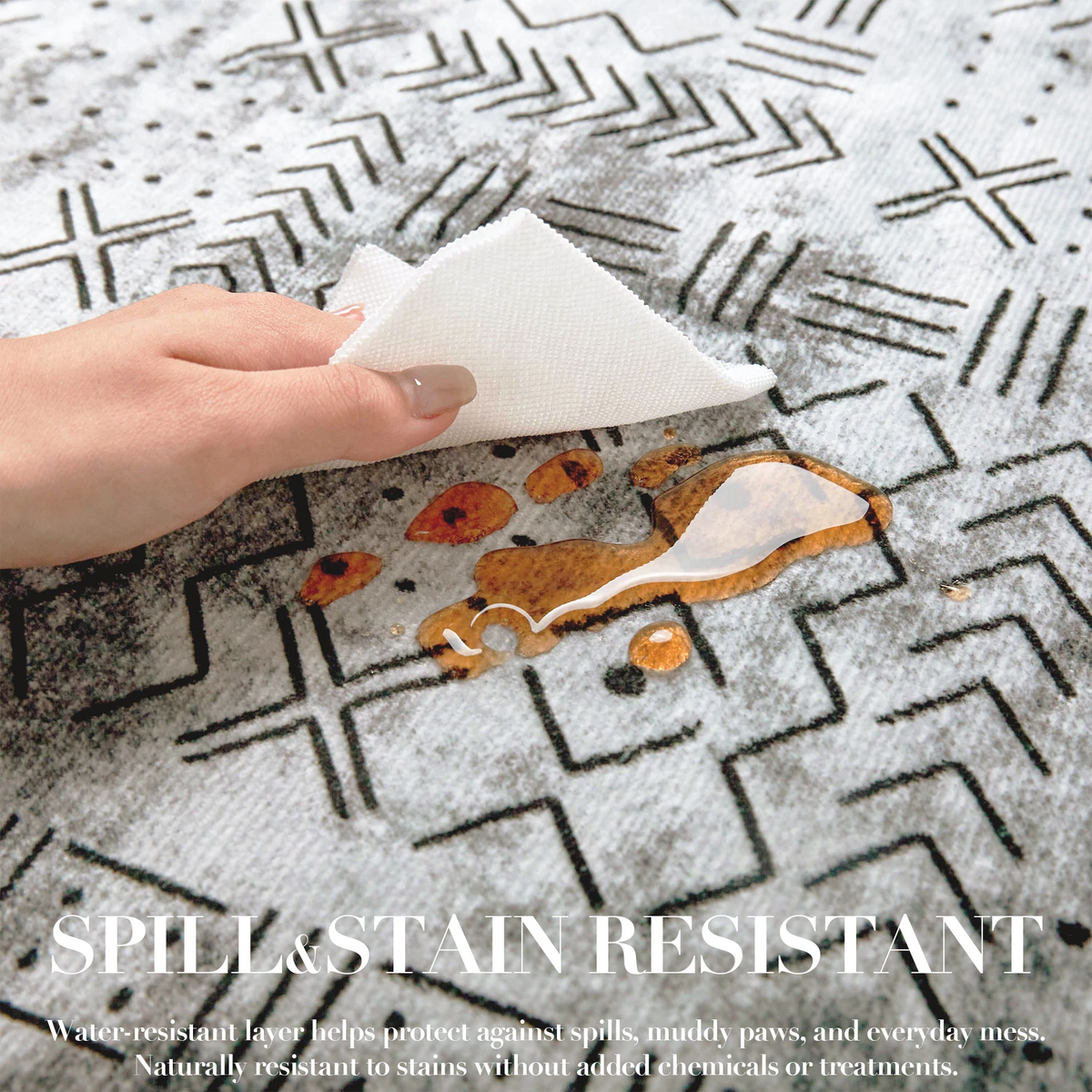 Velano - Geometric Washable Runner Hallway Rug - 60x240cm – view 5