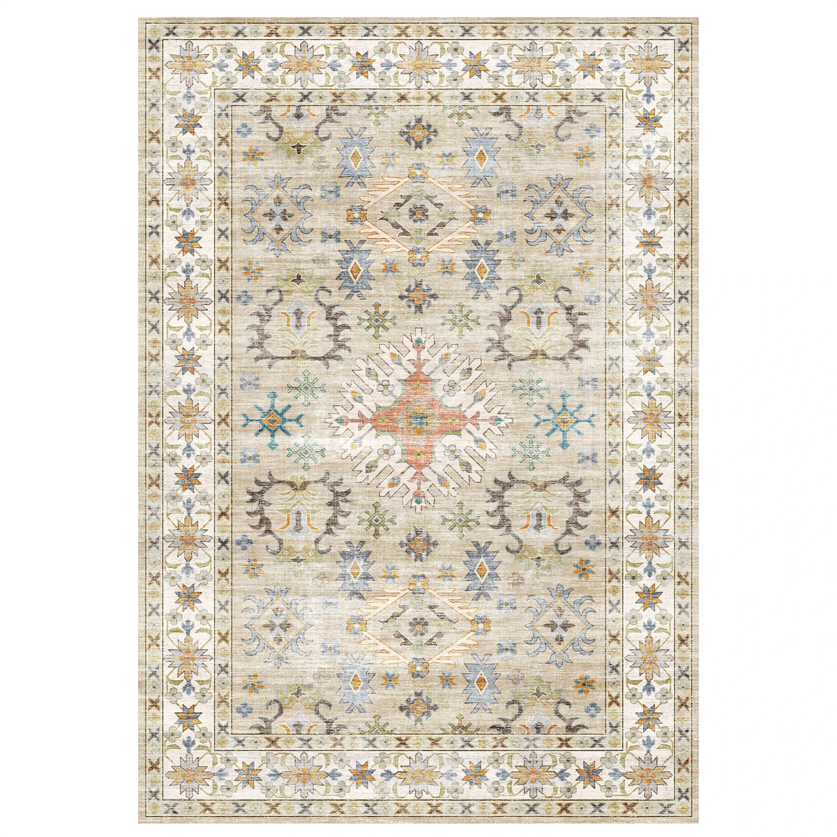 Tessia - Vintage Washable Kitchen Rug - 80x150cm