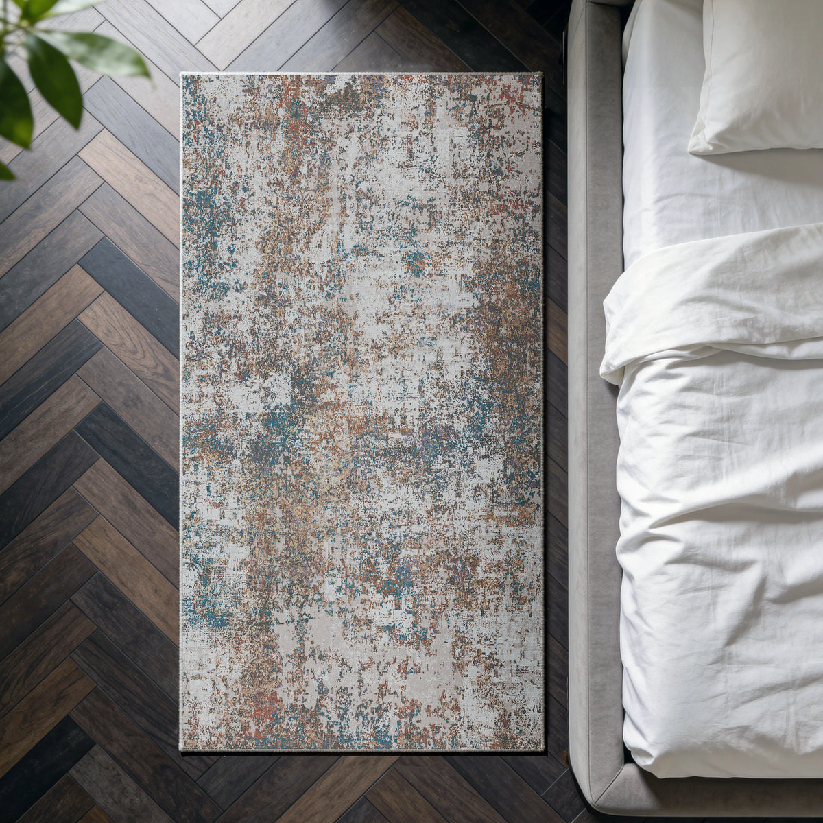 Trivon - Abstract Washable Small Rug - 80x150cm