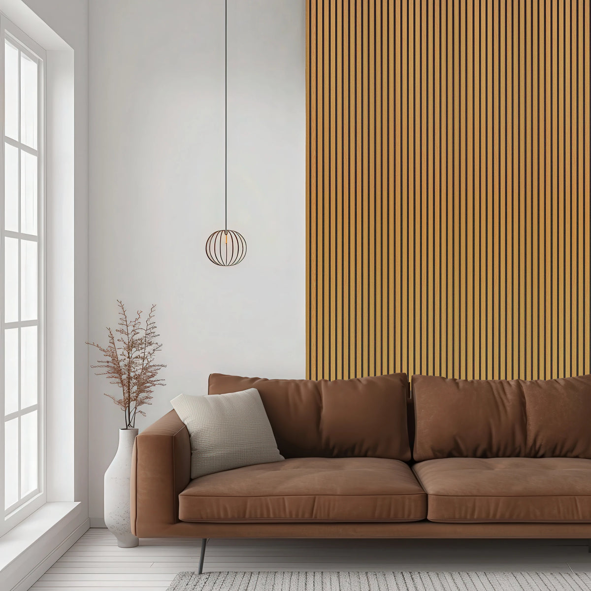 Acoustic Slat Wood Wall Panel - Oak - 2400 – view 6