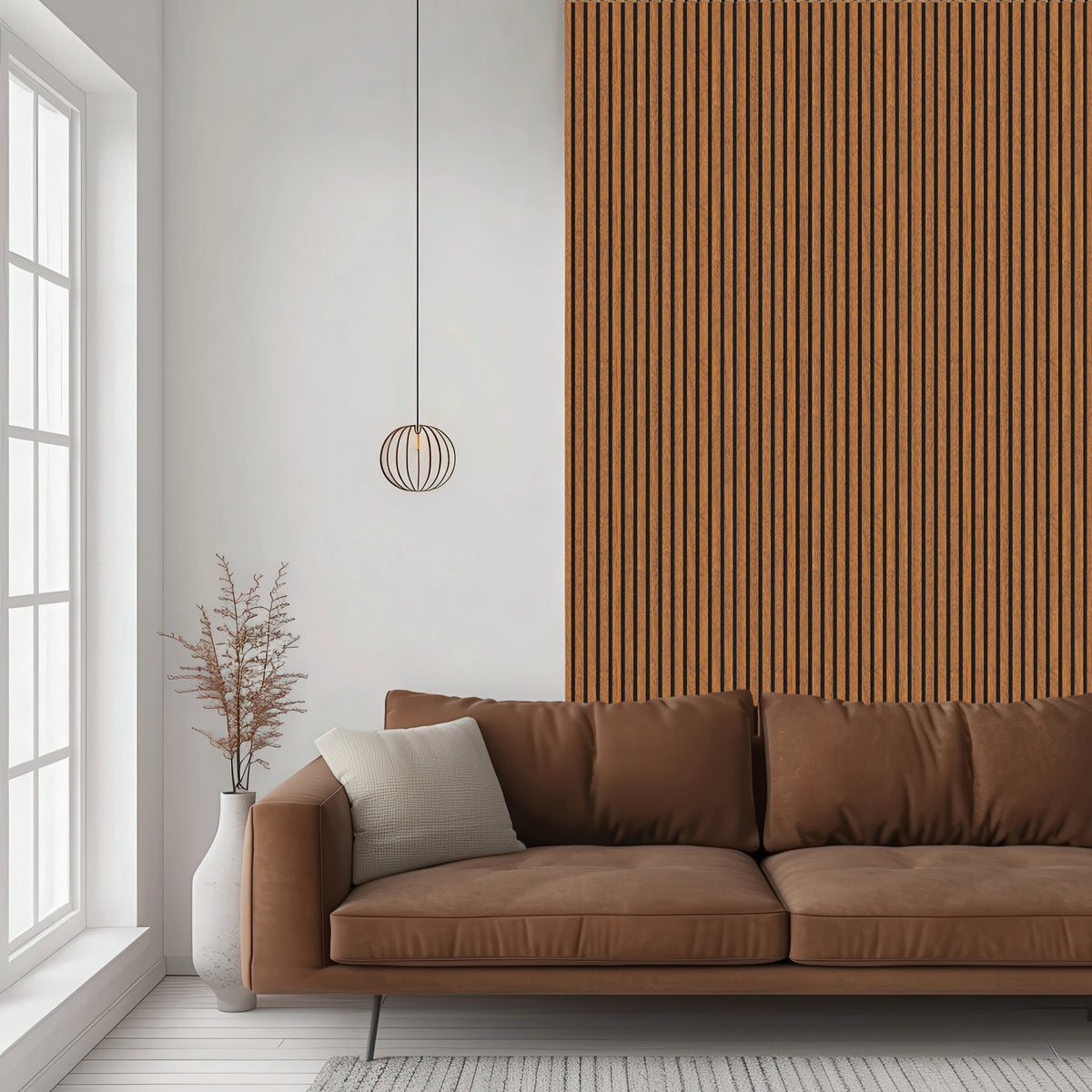 Acoustic Slat Wood Wall Panel - Walnut - 2400 – view 8