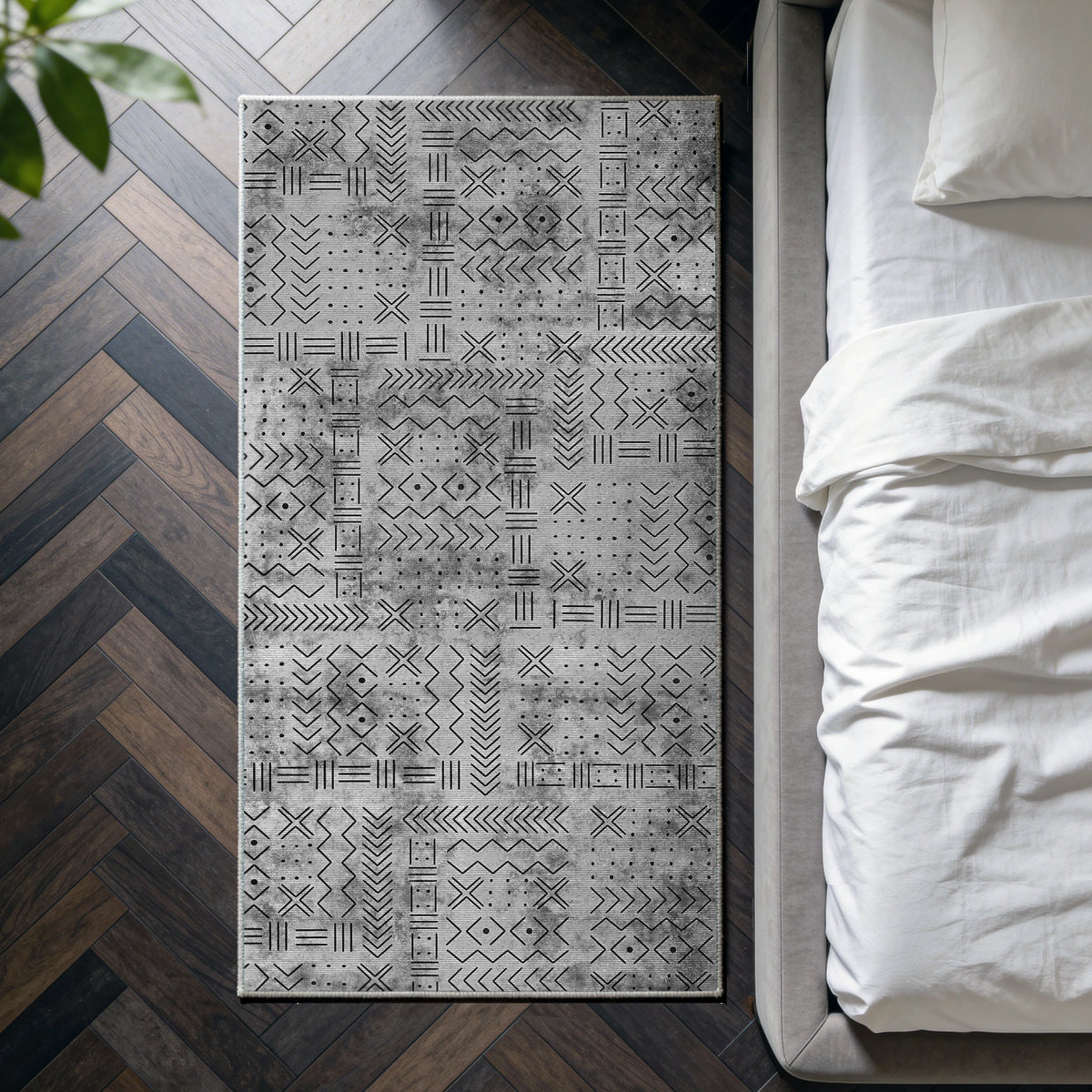 Velano - Geometric Washable Kitchen Rug - 80x150cm