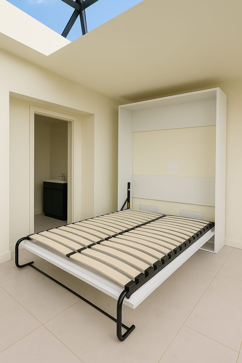 Vertical Pull Down Double Wall Bed