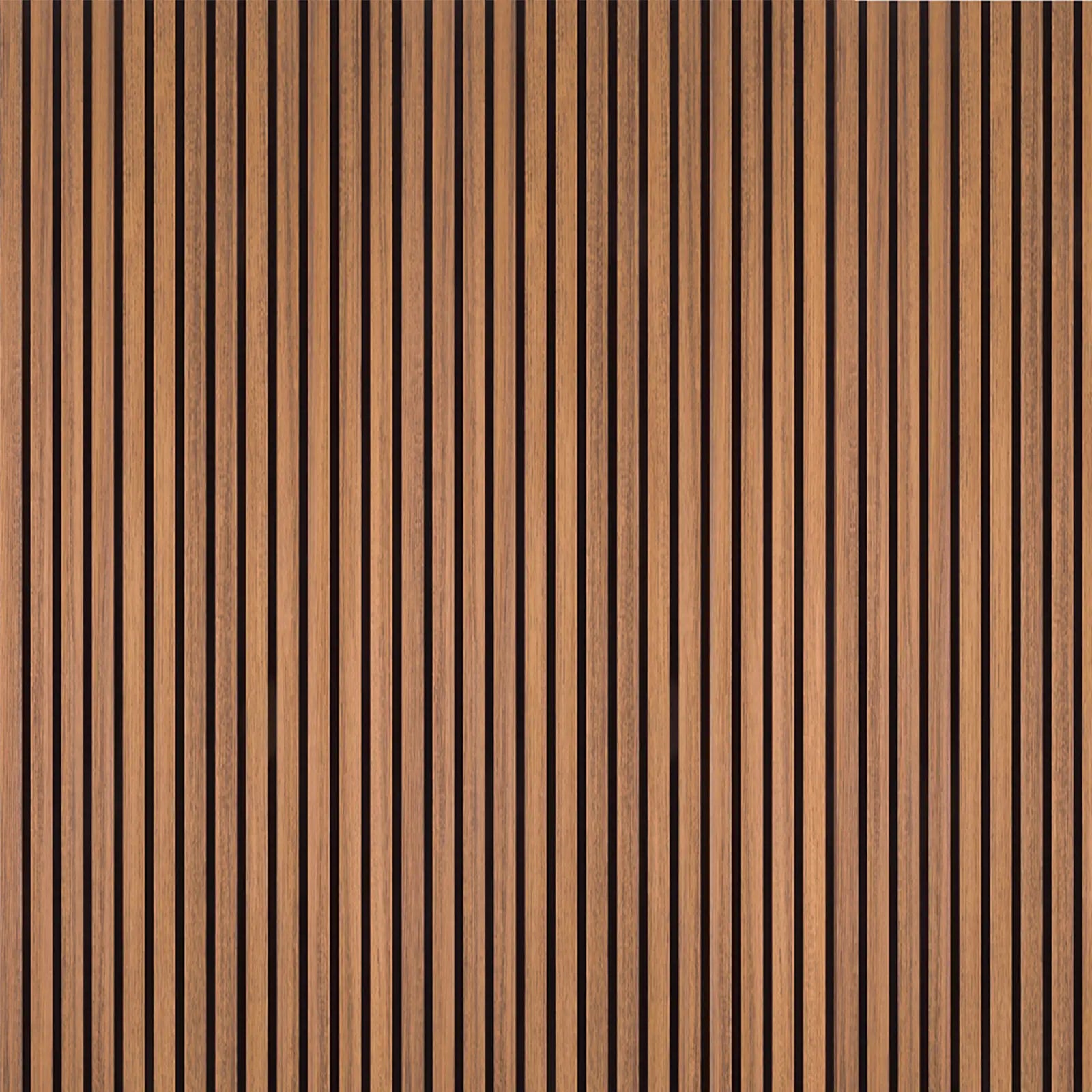 Acoustic Slat Wood Wall Panel - Walnut - 2400 - Decor And Decor