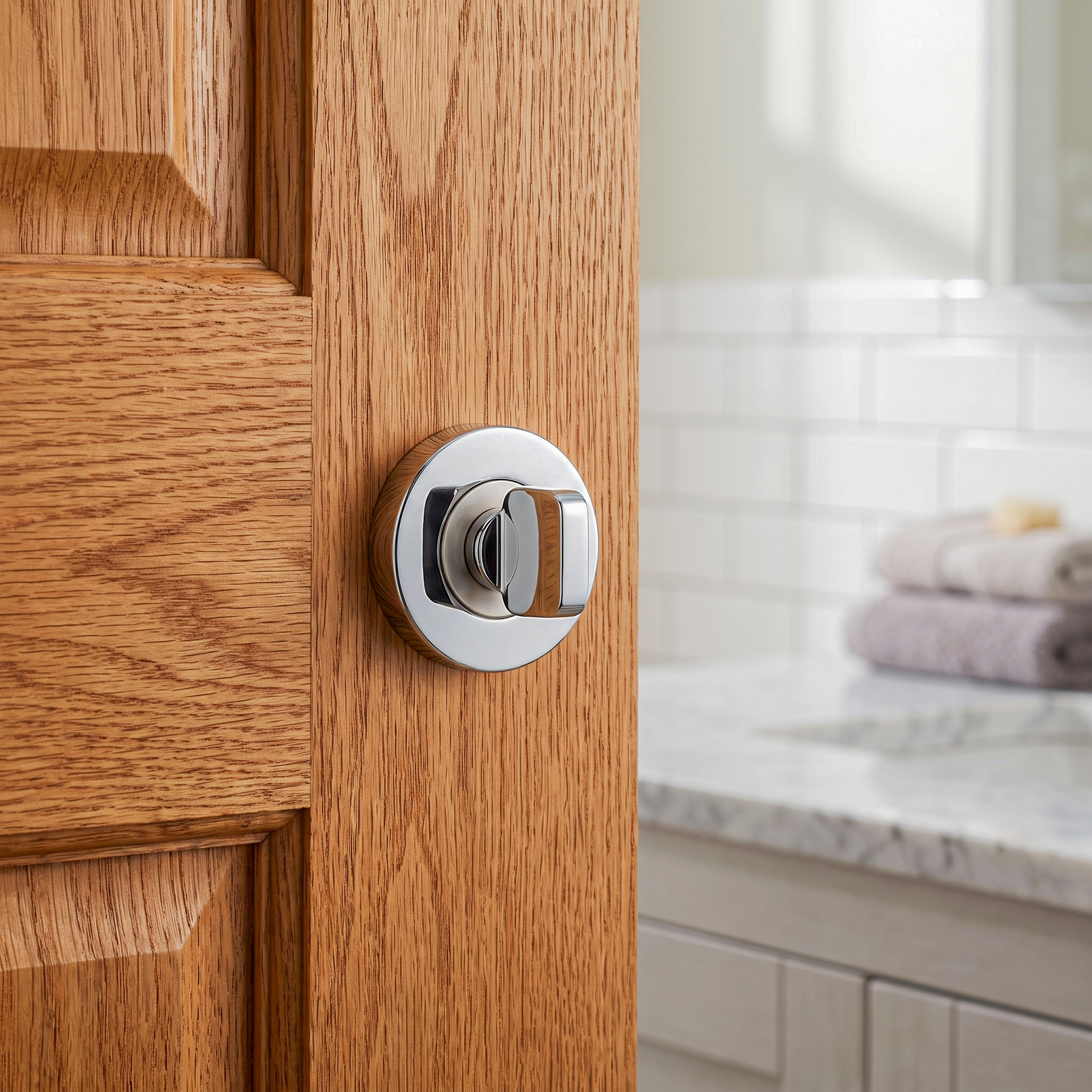 Bathroom Thumbturn and Release - Duo Finish
