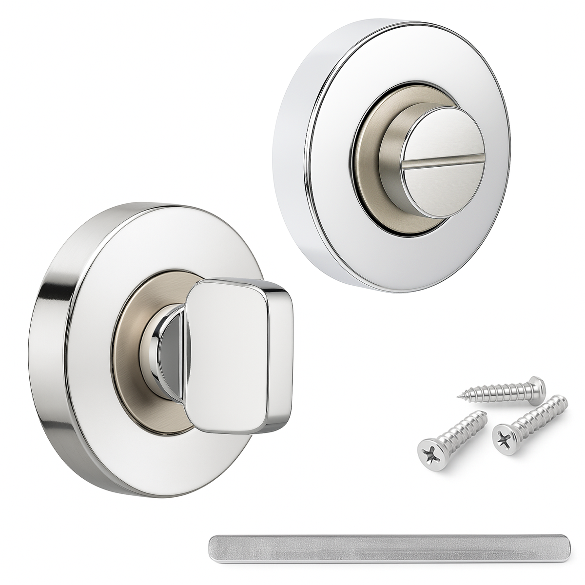 Bathroom Thumbturn and Release - Duo Finish
