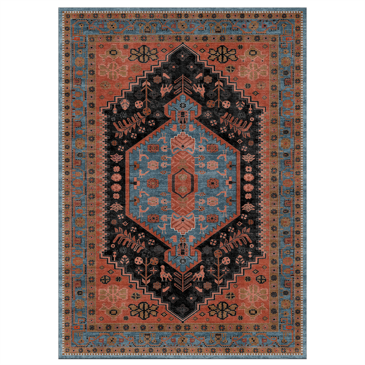 Lunora - Traditional Washable Extra Large Area Rug - 200x290cm – view 2