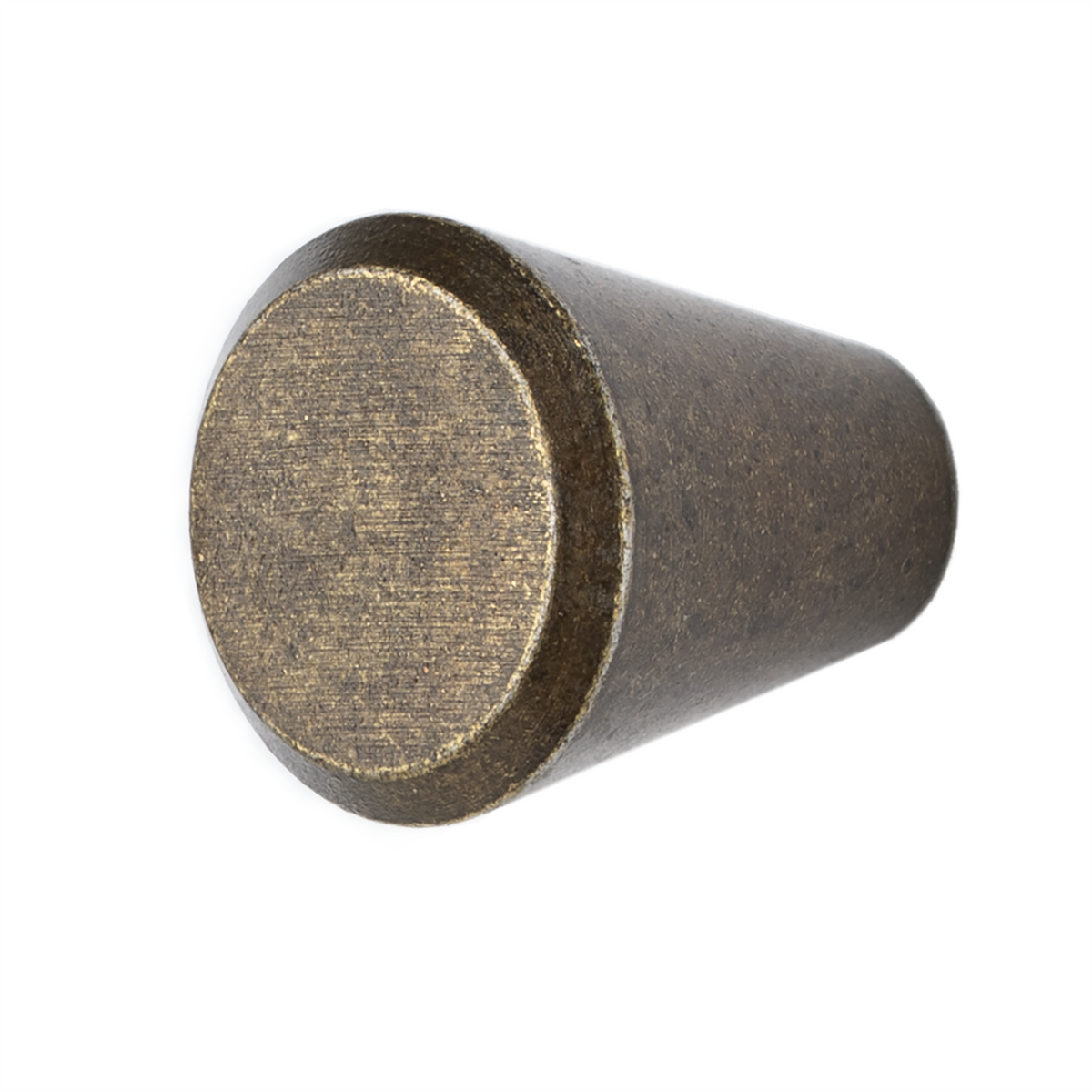 Lunaria - Cone Kitchen Cabinet Knob - Antique Brass
