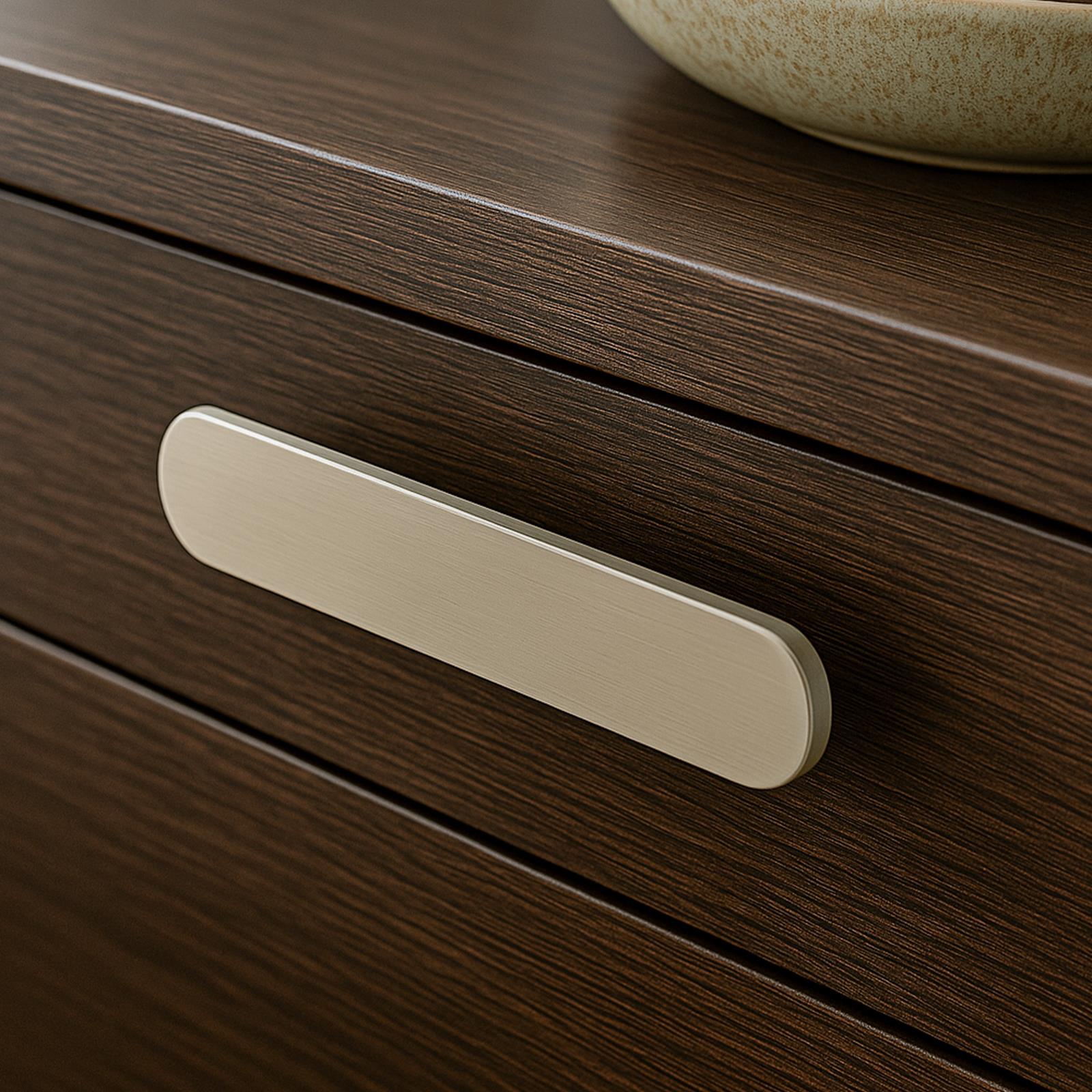 Istra - Kitchen Cabinet Drawer Pull Handle - Satin Nickel