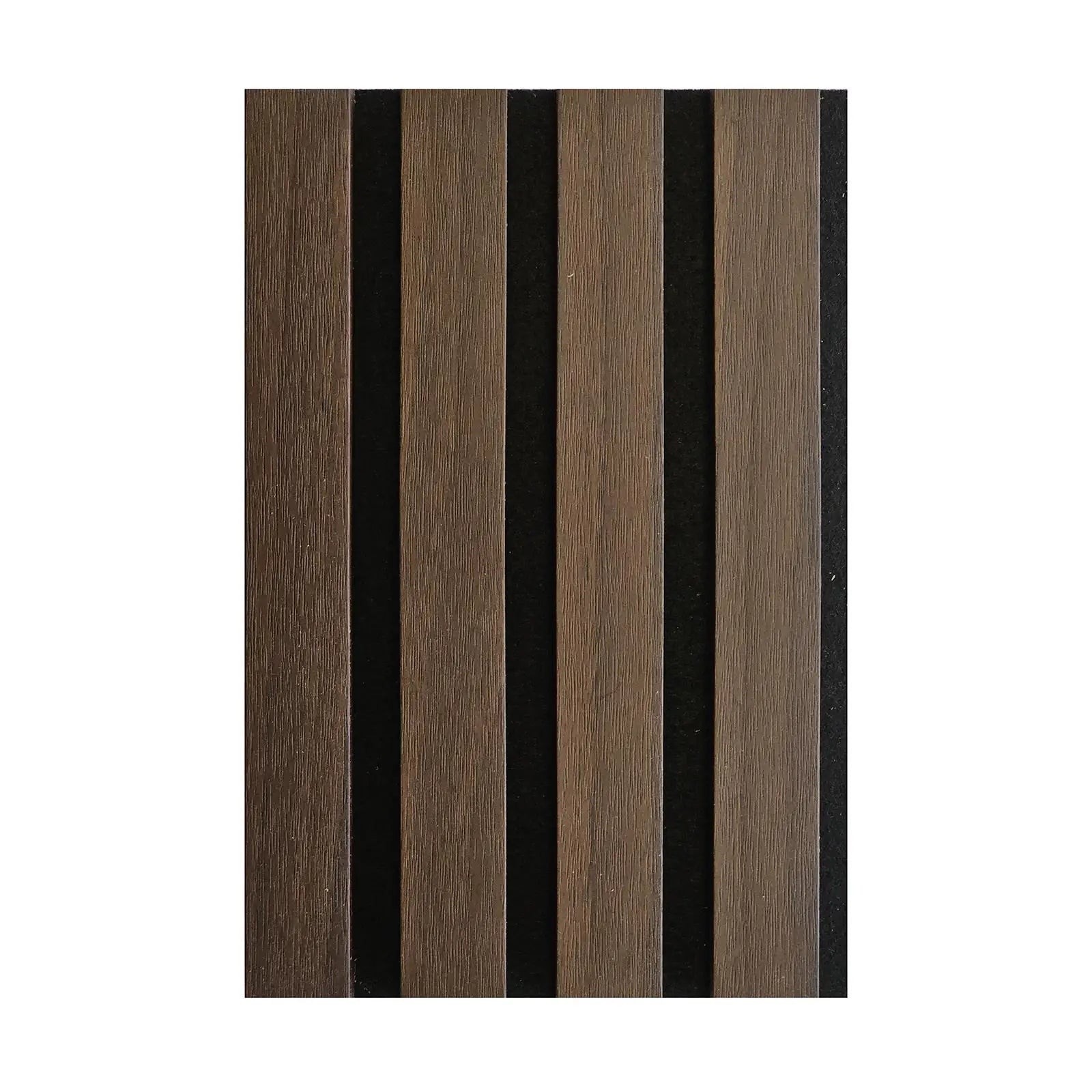 Acoustic Slat Wood Wall Panel - Smoked Oak - SAMPLE - Sample Order | Upgrade Today