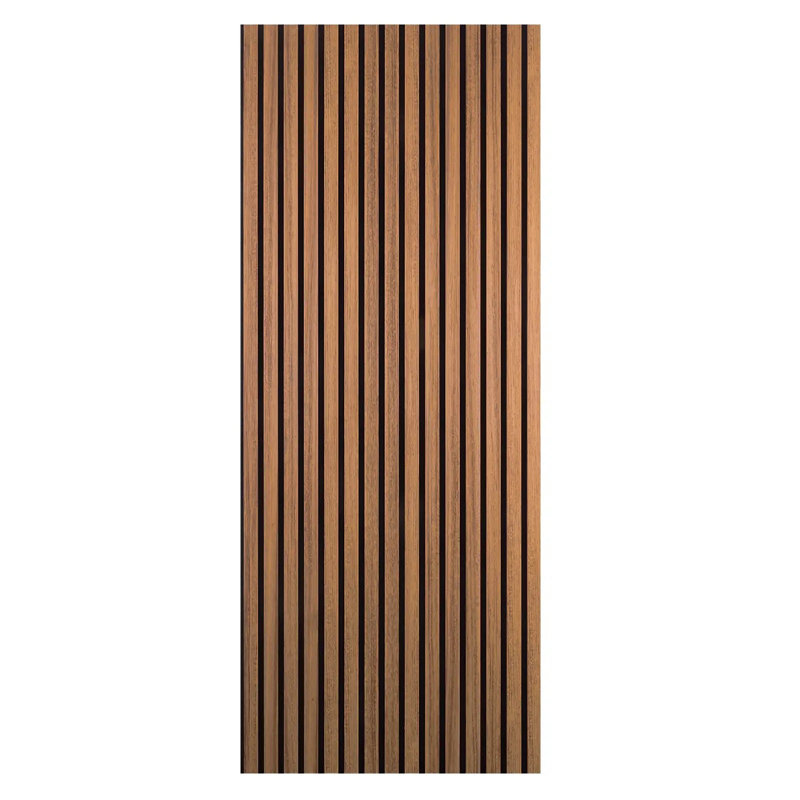 Acoustic Slat Wood Wall Panel - Walnut - 2400 - Decor And Decor