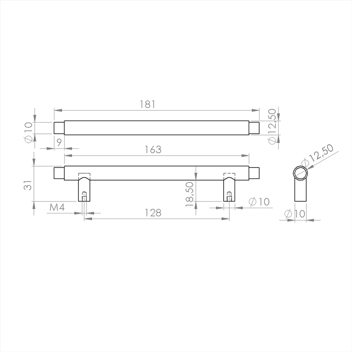 #size selection_128mm hole centres