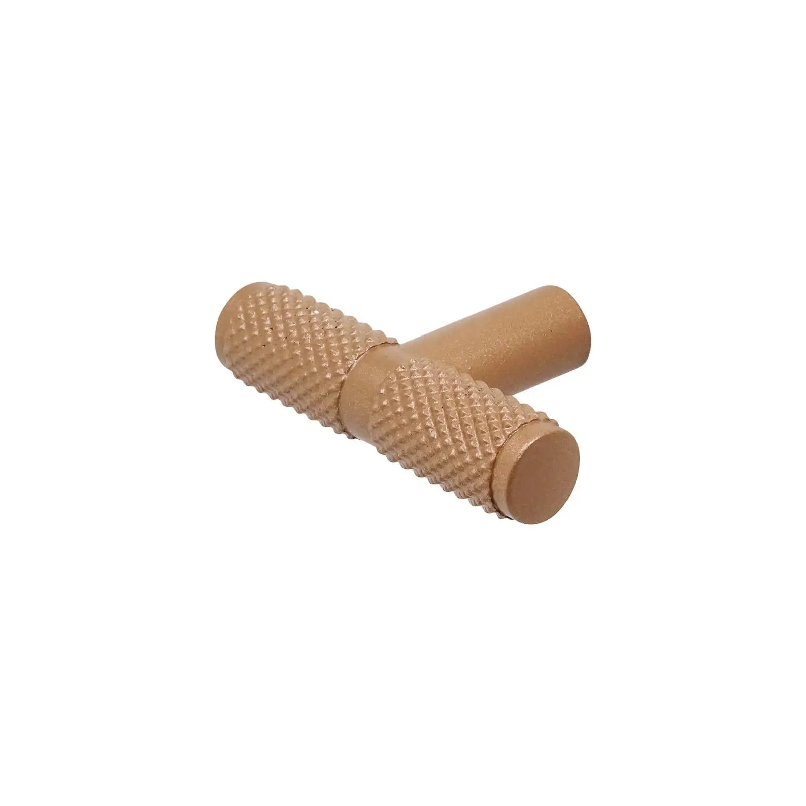 Aurelia - Knurled T-Bar Kitchen Cabinet Knob - Matt Bronze - Decor And Decor
