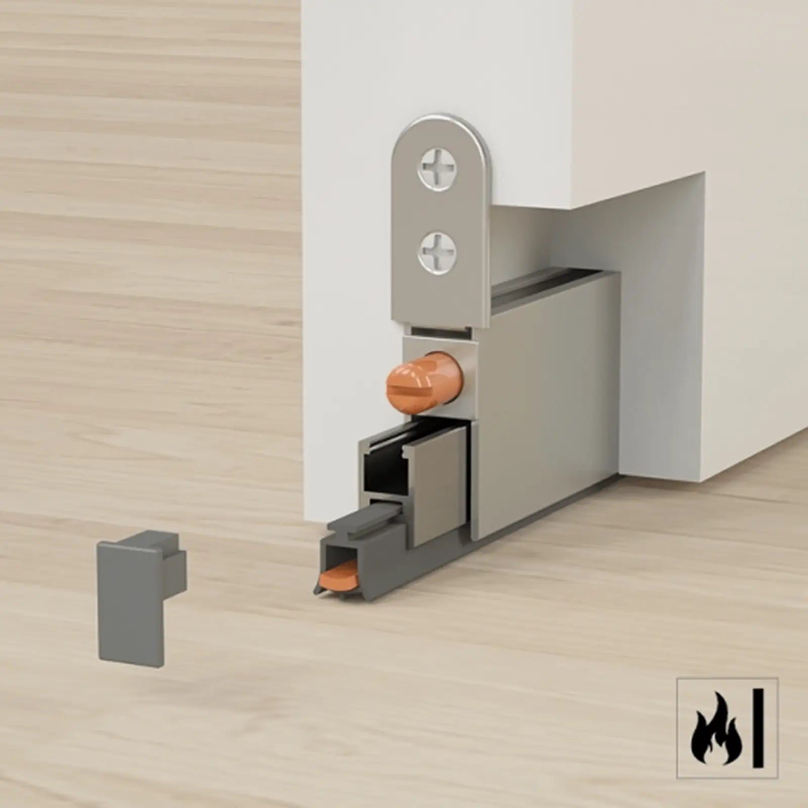 Automatic Drop Down Recessed Door Bottom Seal Fire Sound Dust Wind Proof - Decor And Decor
