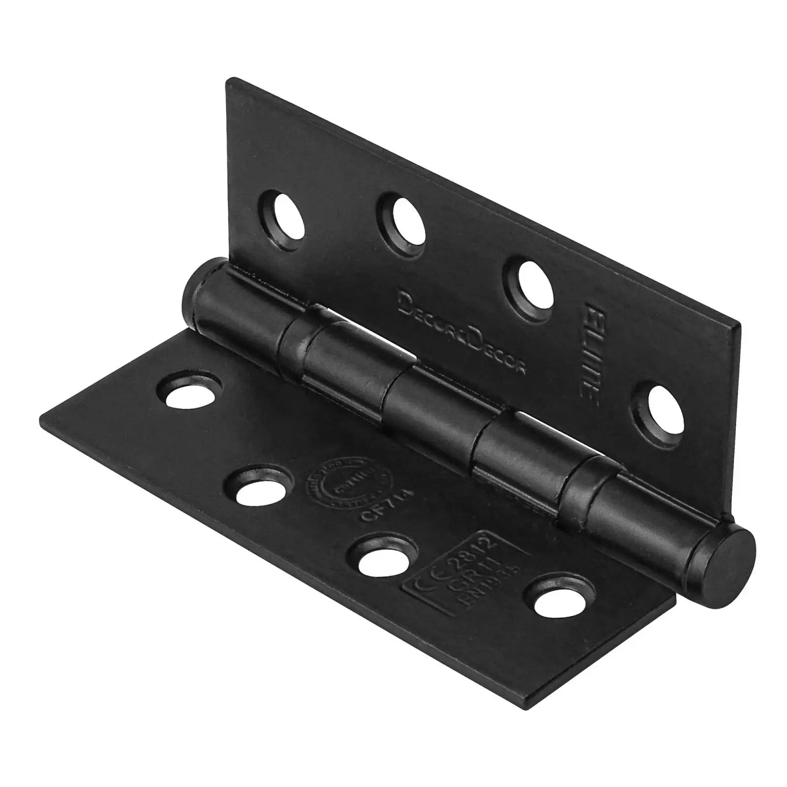 Black door hinge from Ball Bearing Fire Rated Door Hinges in Matt Black finish