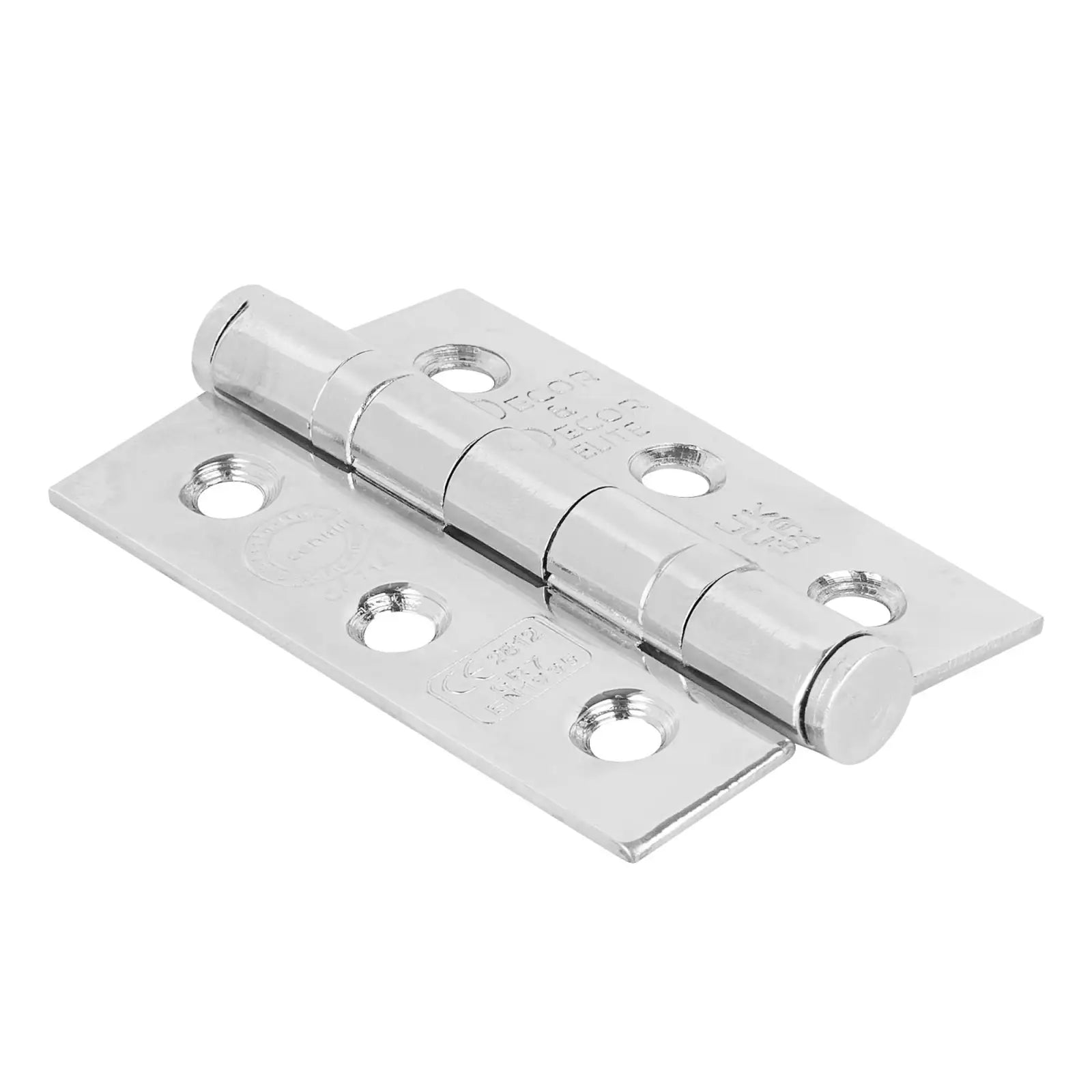 Shiny metal door hinge from Ball Bearing Fire Rated Door Hinges in Polished Chrome