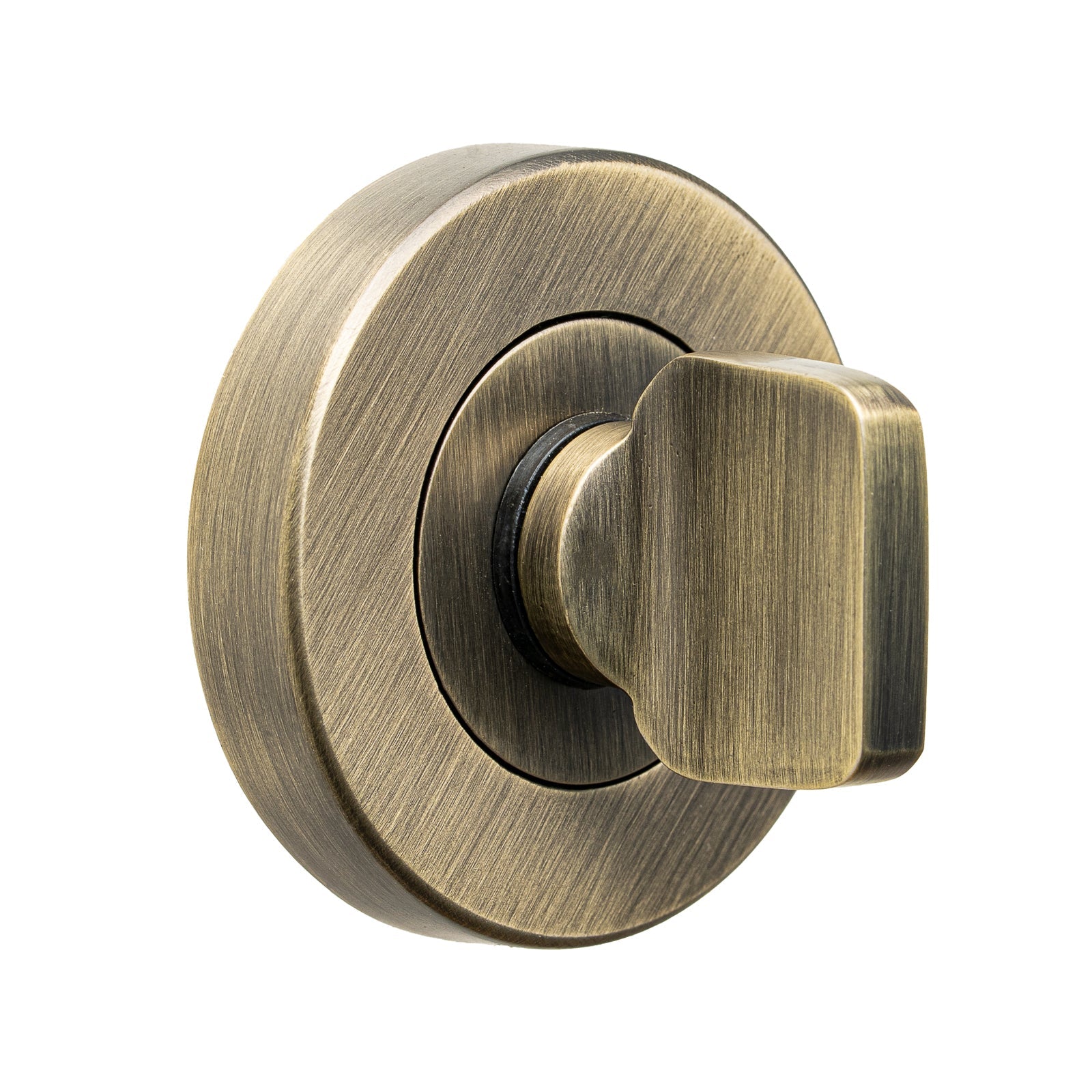 Bathroom Thumbturn and Release - Antique Brass