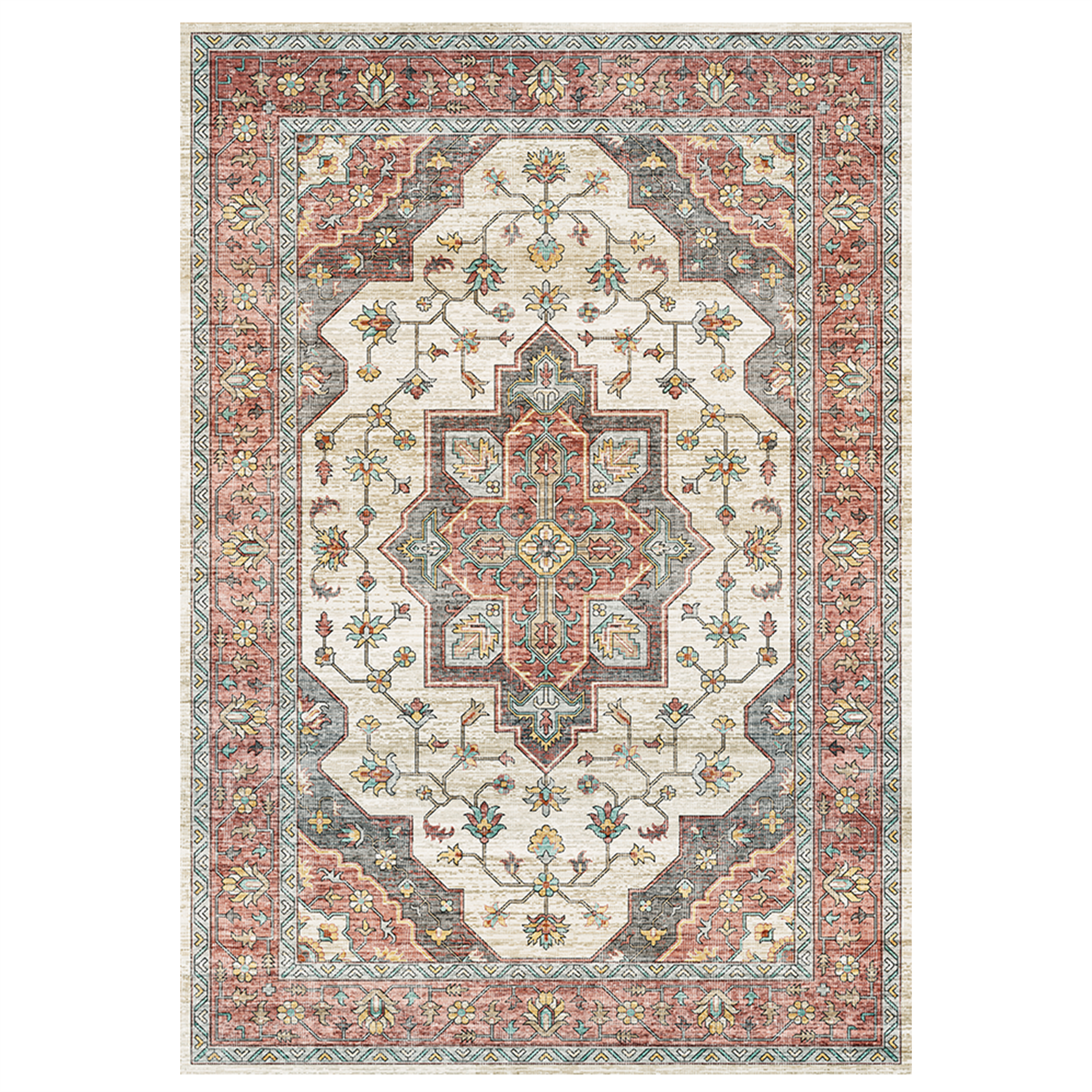 Solora - Persian Washable Extra Large Area Rug - 200x290cm