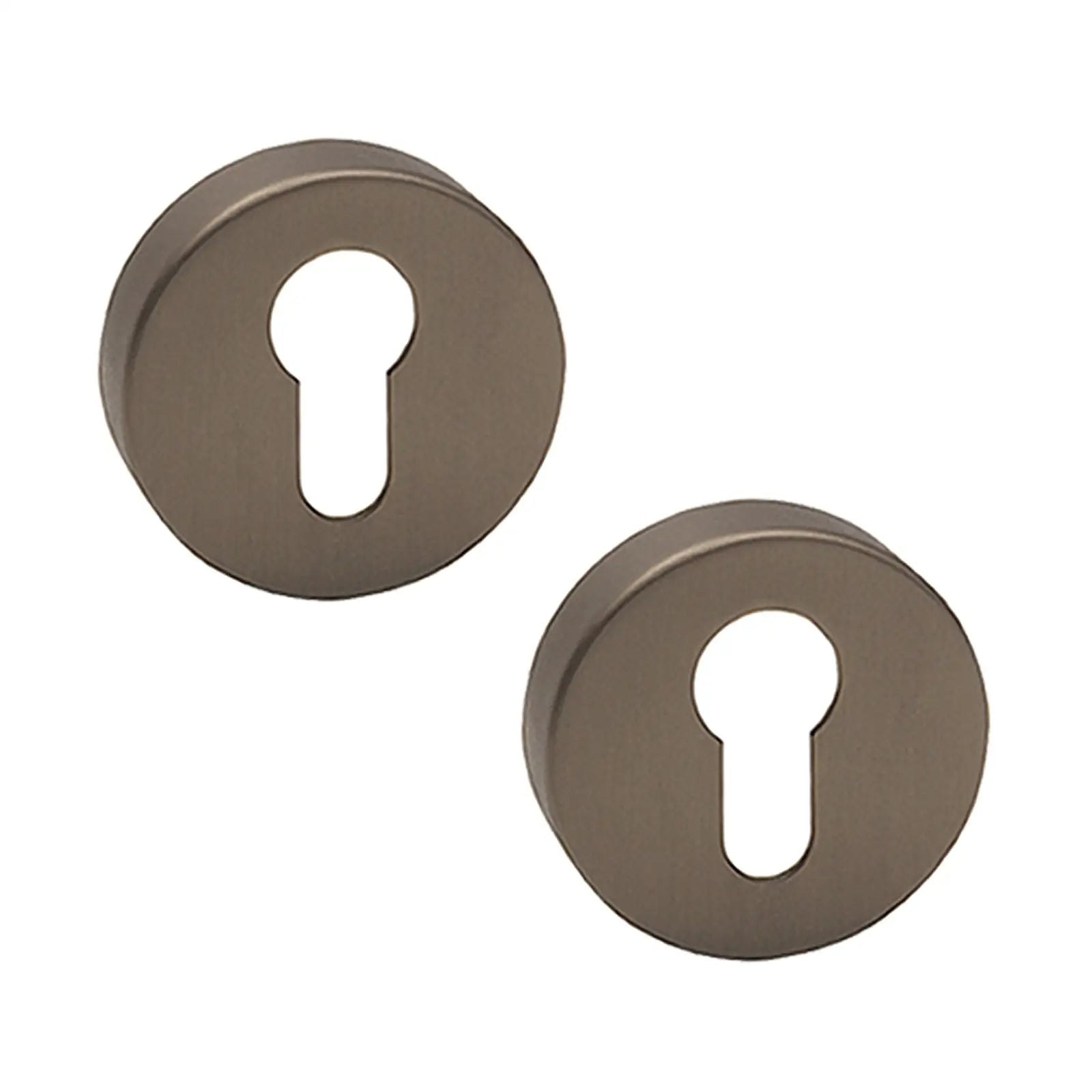 Euro Cylinder Keyhole Cover Escutcheon - Matt Bronze - Decor And Decor