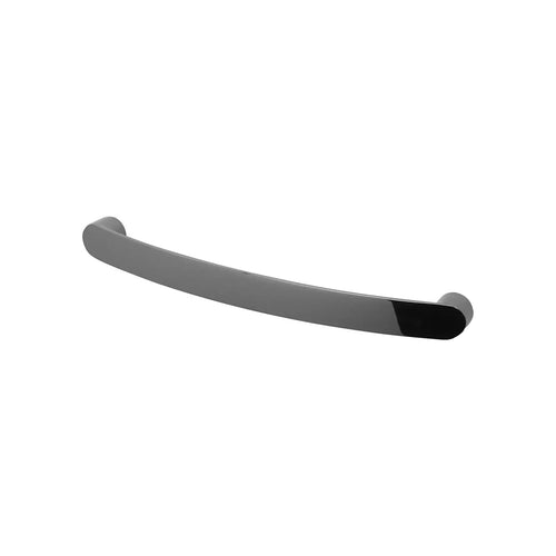 Merle - Curved Bow Kitchen Cabinet Handle - Polished Nickel Black - Decor And Decor