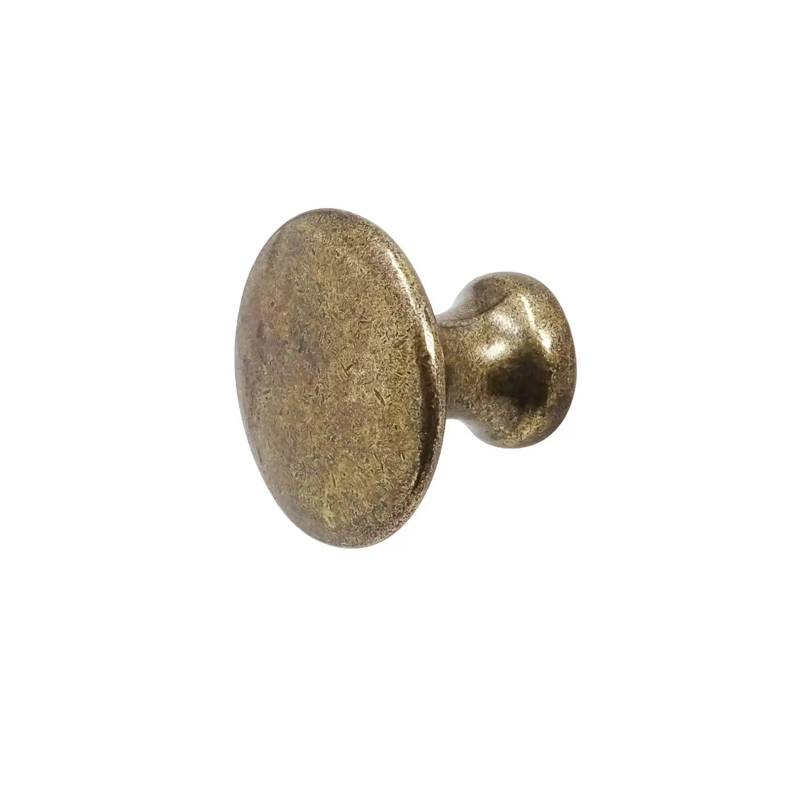 Calico - Round Cupboard Knob Antique Brass - Decor And Decor