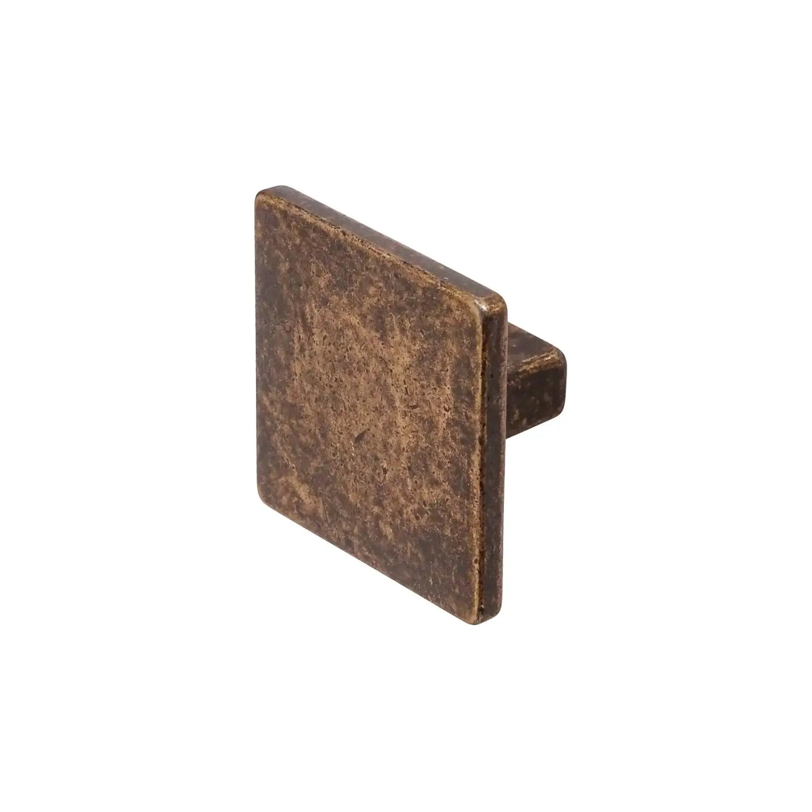 Calla - Square Kitchen Cabinet Knob - Antique Copper - Decor And Decor