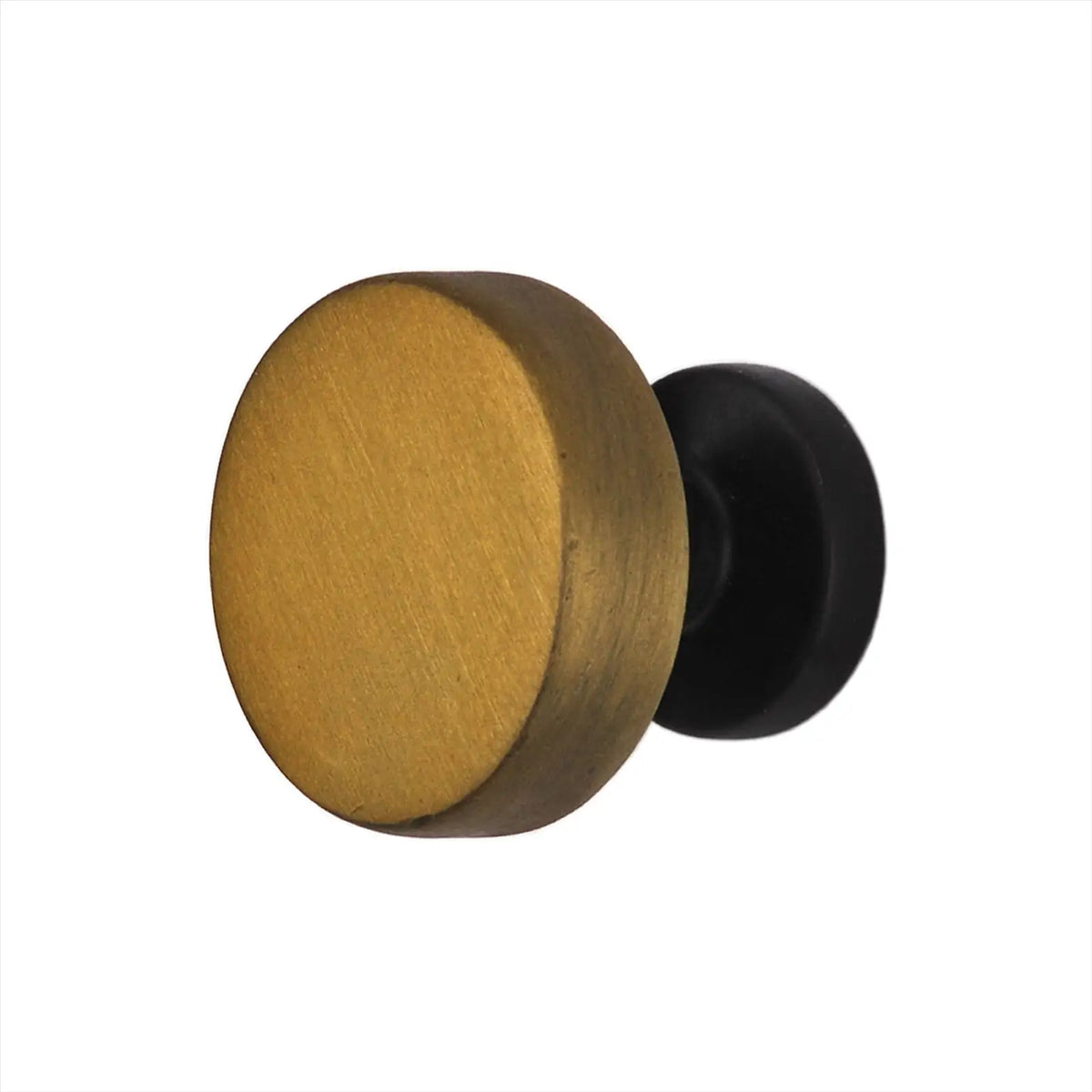 Carna - Solid Round Kitchen Cabinet Knob - Antique Brass - Knobs – Premium Quality