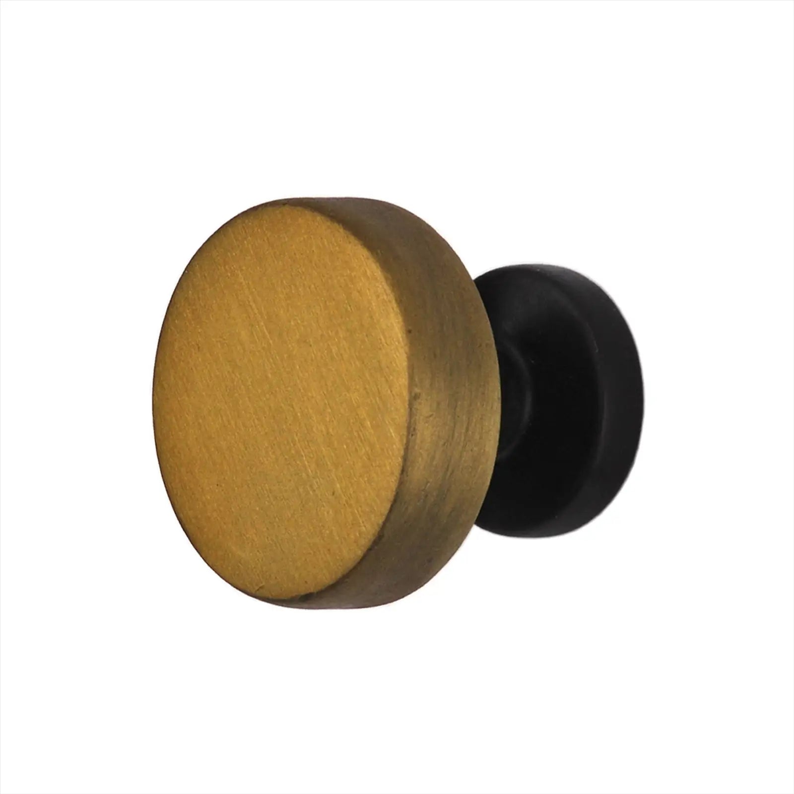 Carna - Solid Round Kitchen Cabinet Knob - Antique Brass - Knobs – Premium Quality
