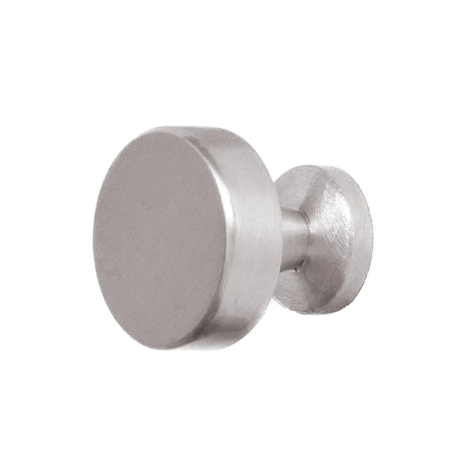 Carna - Solid Round Kitchen Cabinet Knob - Satin Nickel - Decor And Decor