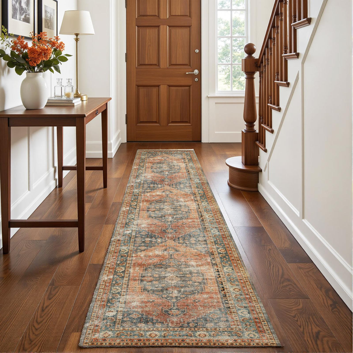Calmere - Vintage Washable Runner Hallway Rug - 60x240cm