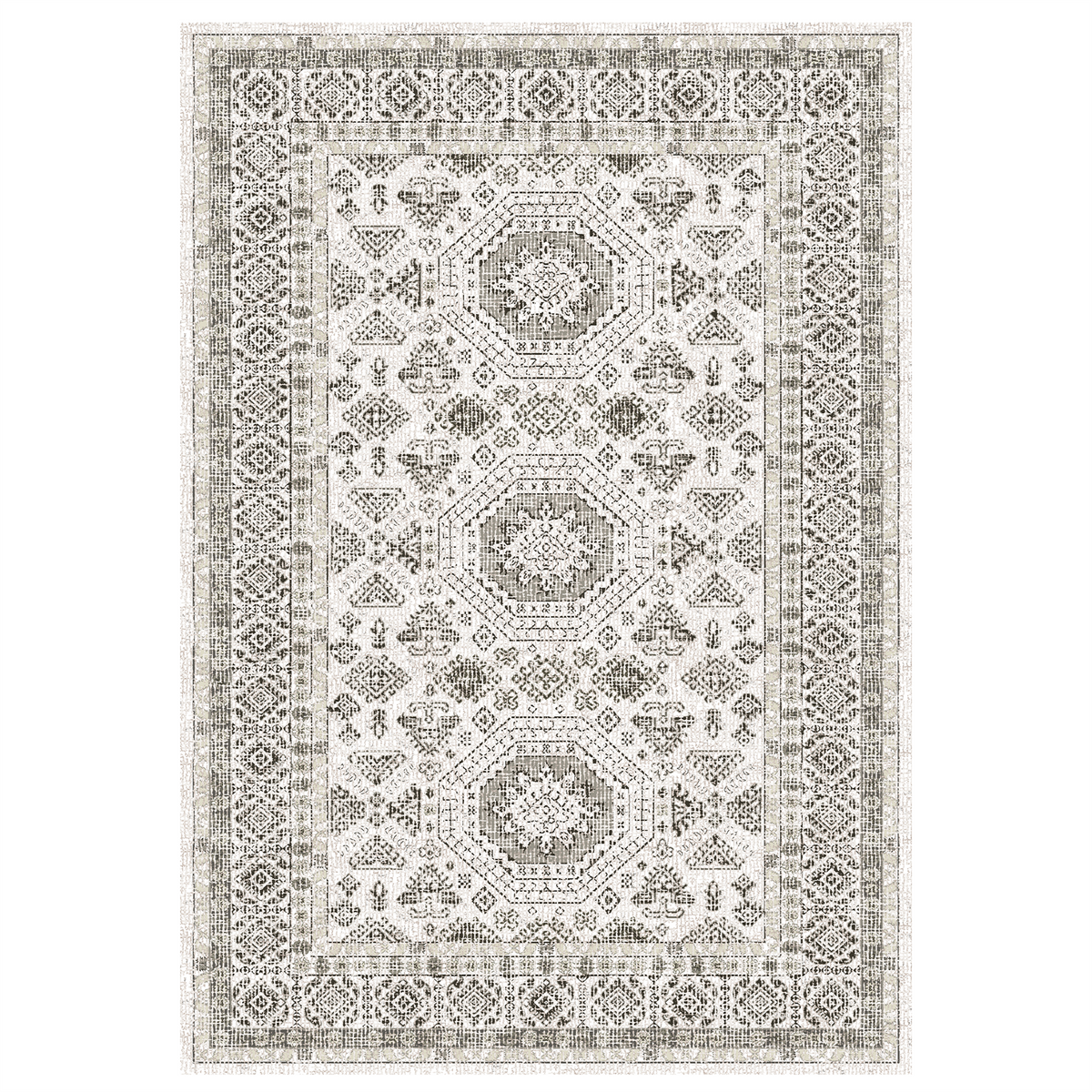Vassia - Monochrome Washable Extra Large Area Rug - 200x290cm – view 2
