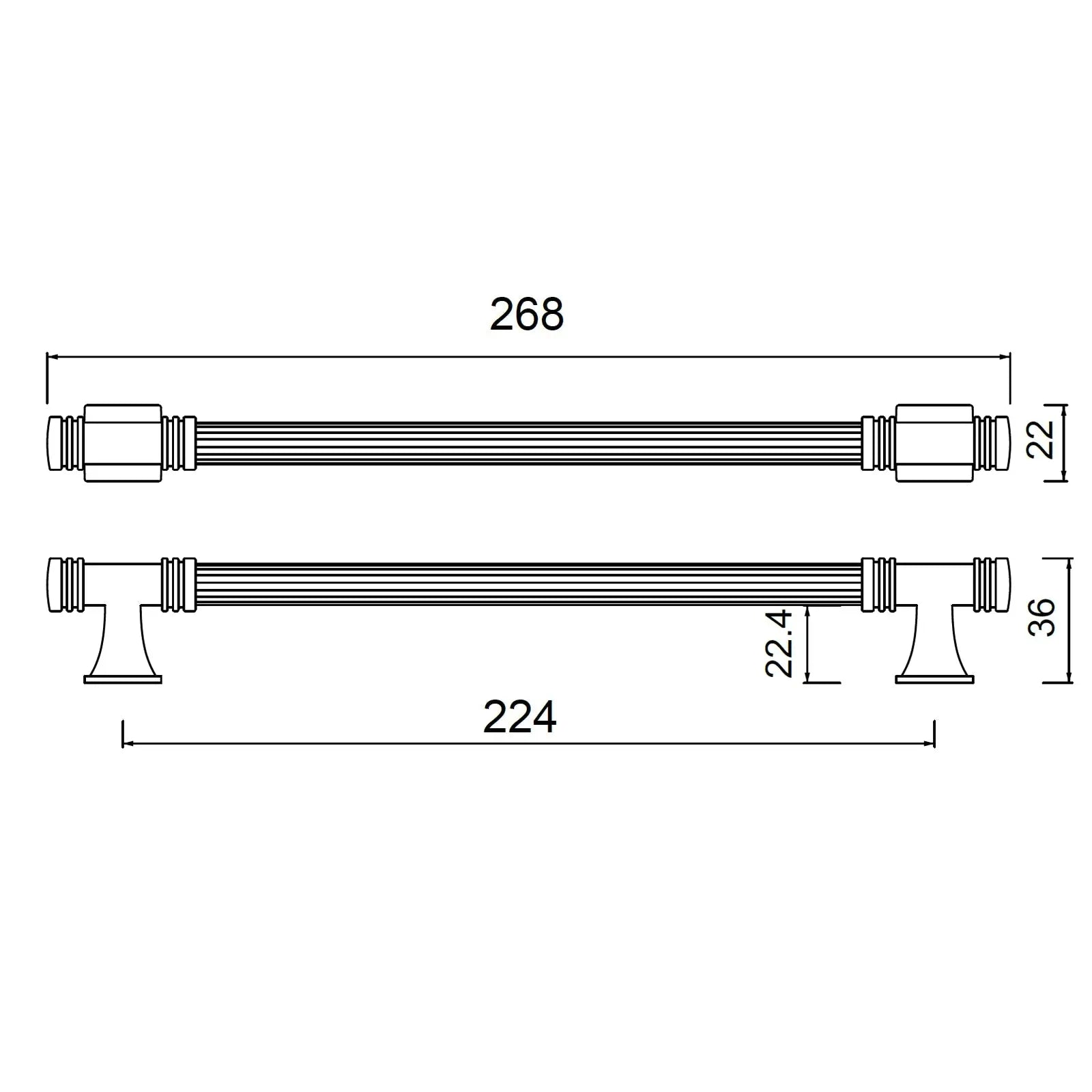 #size selection_224mm hole centres