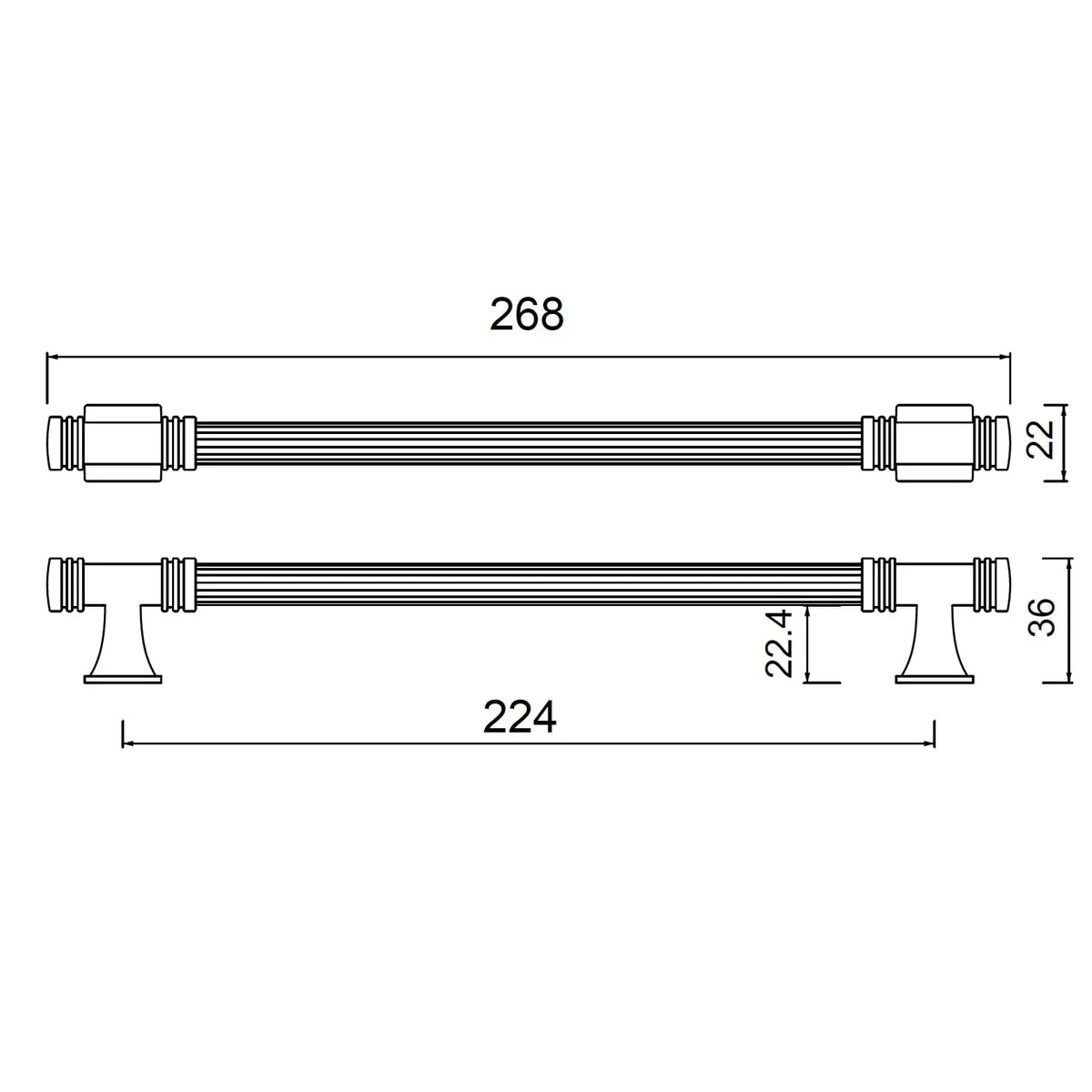 #size selection_224mm hole centres