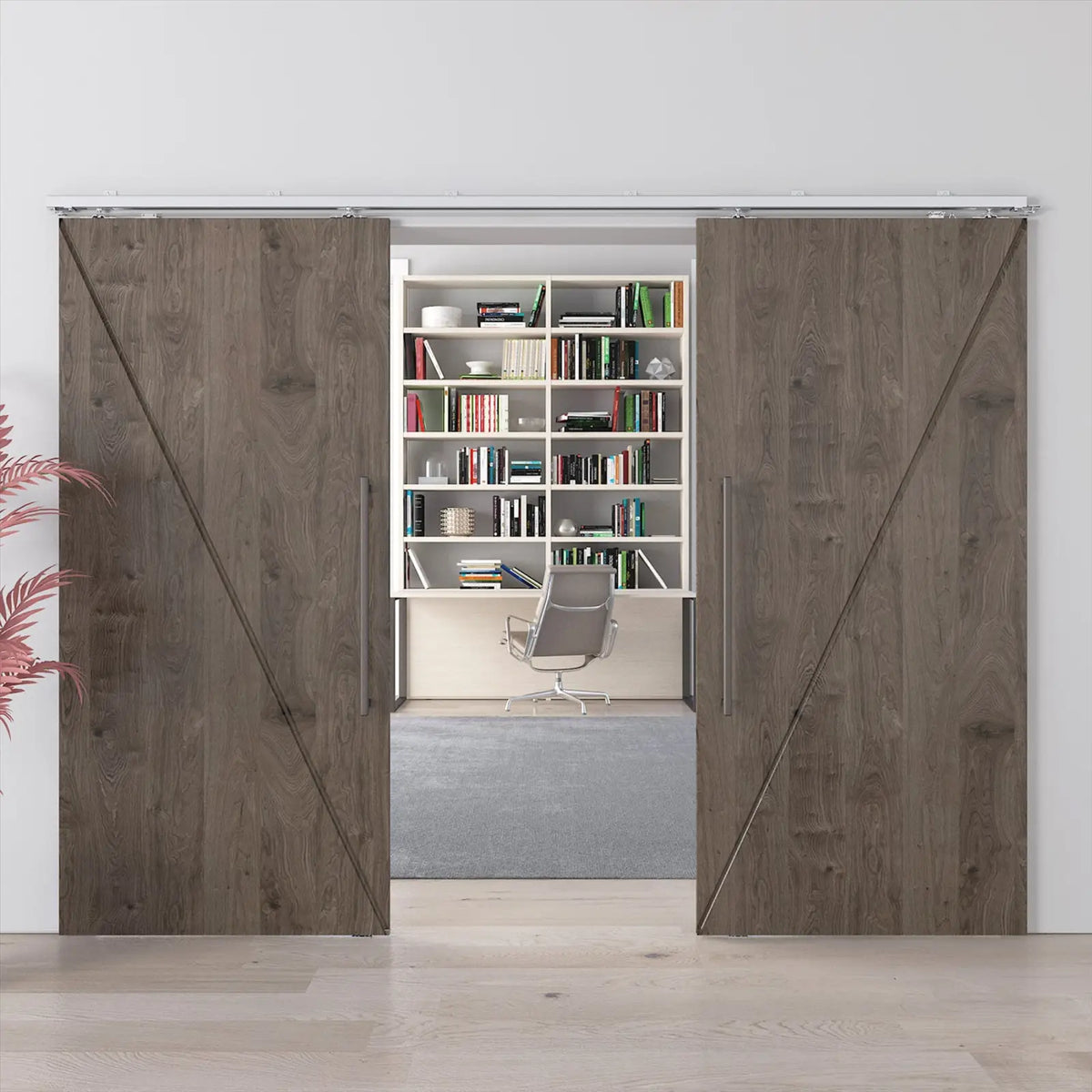 D-Slide Double Synchro Sliding Door Kit - 6000mm Track – view 3