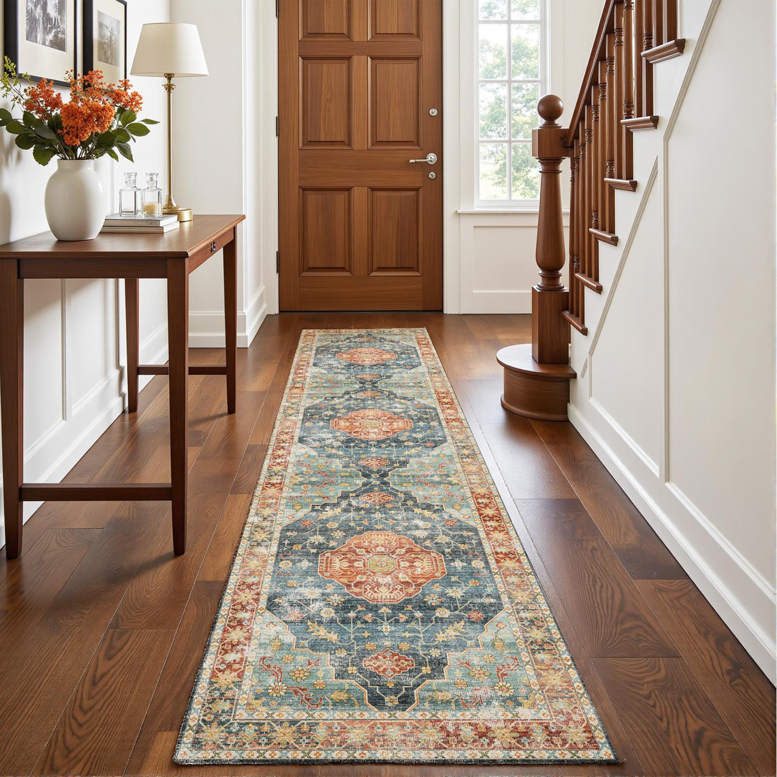 Avenza - Traditional Washable Long Runner Rug - 60x240cm - Washable Rugs | Decoranddecor