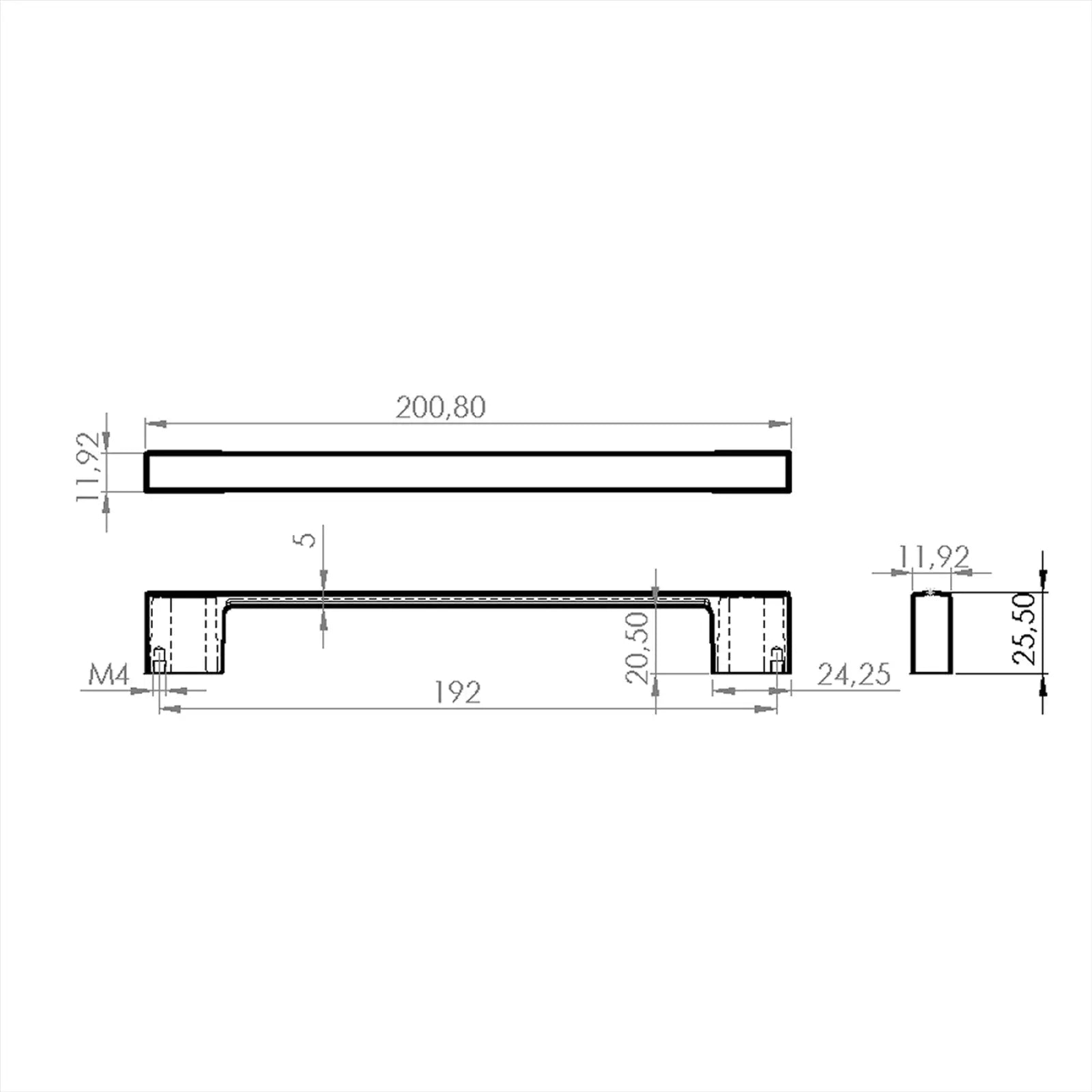 #size selection_192mm hole centres
