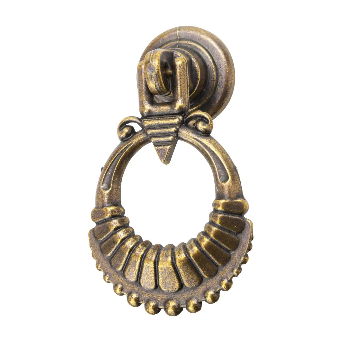 Dixie - Vintage Cabinet Pull Knob - Antique Brass – view 2
