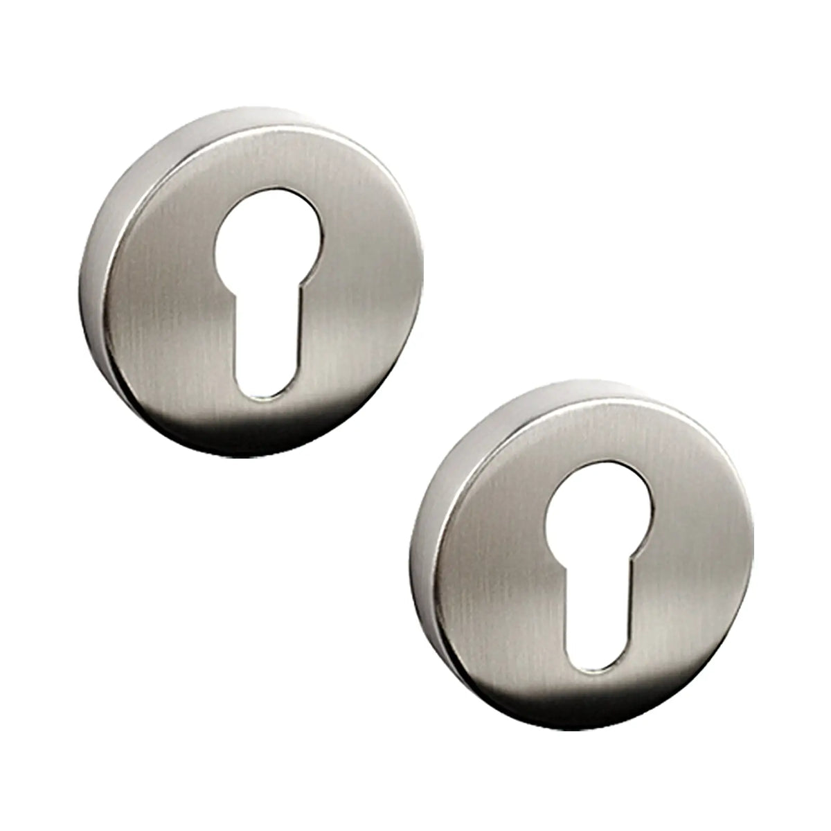 Euro Cylinder Keyhole Cover Escutcheon - Satin Nickel