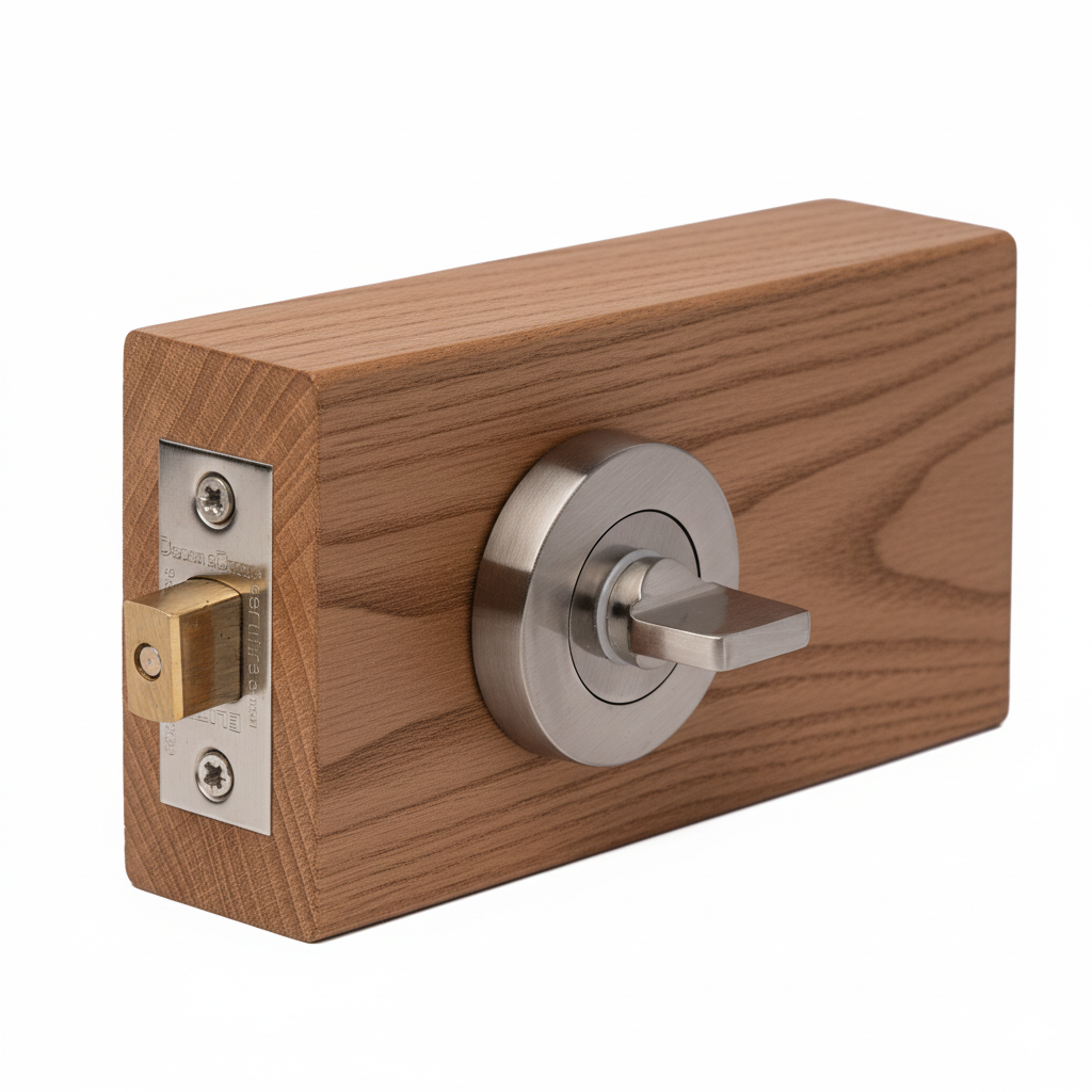 Fire Rated Tubular Mortice Deadbolt and Bathroom Turn And Release Thumbturn - Satin Nickel – view 7