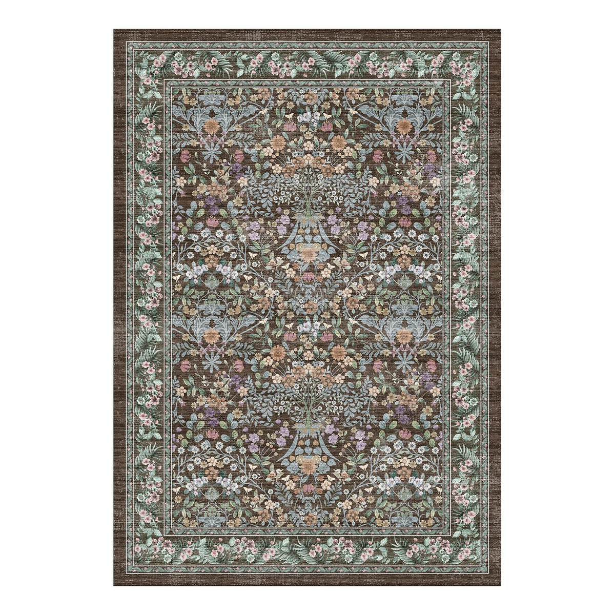 Orlina - Floral Washable Area Rug - 120x170cm – view 2
