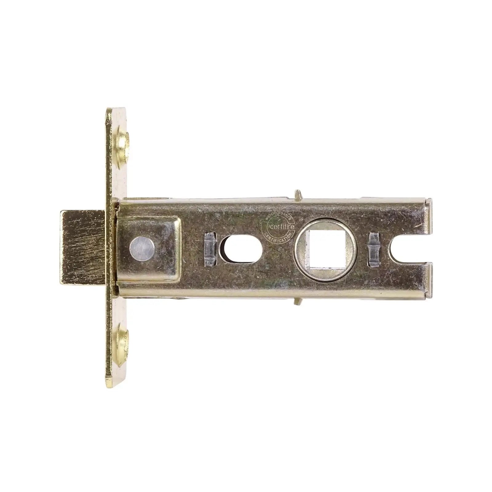 Fire Rated Tubular Mortice Latch - 64mm - Polished Brass - 2 Pack - Latches –