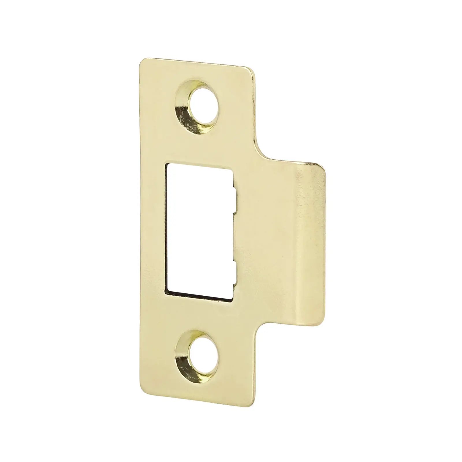 Polished brass door strike plate for Fire Rated Tubular Mortice Latch 76mm
