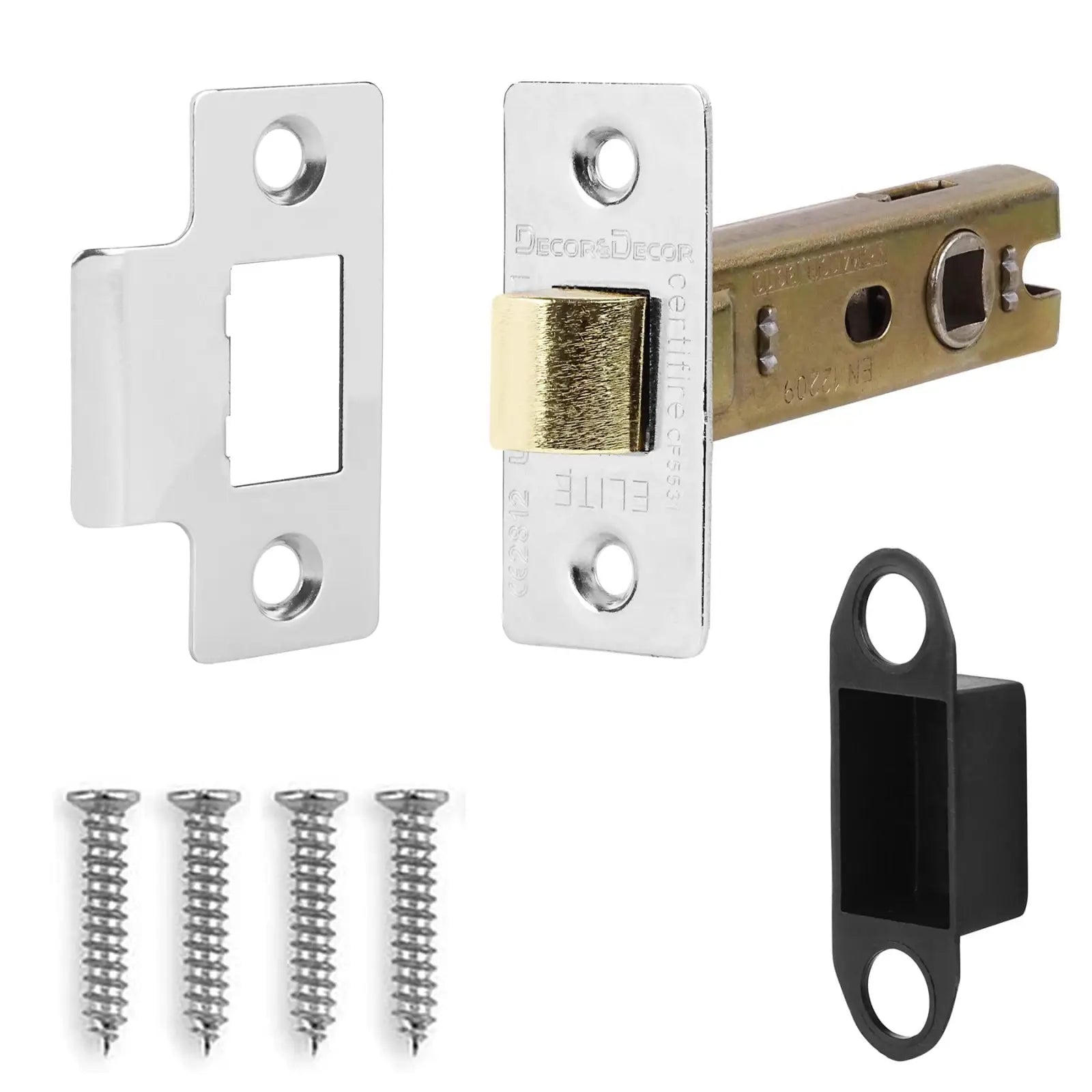 Fire Rated Tubular Mortice Latch - 76mm - Polished Chrome - Latches – Buy Today