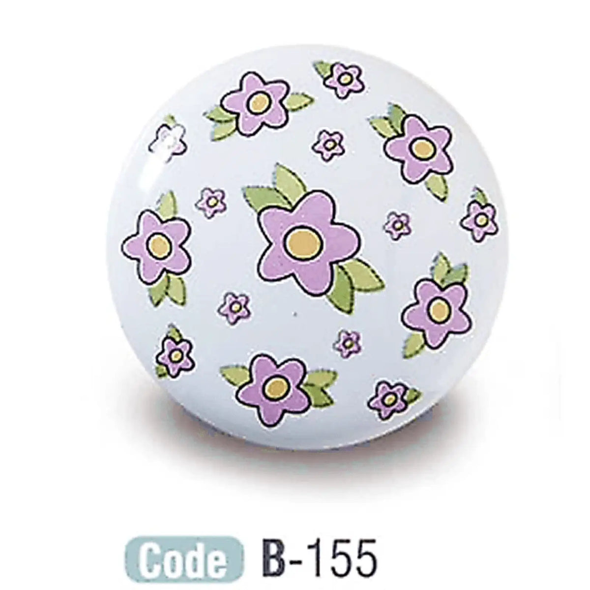 Floral Kids Ceramic Cabinet Knobs Porcelain