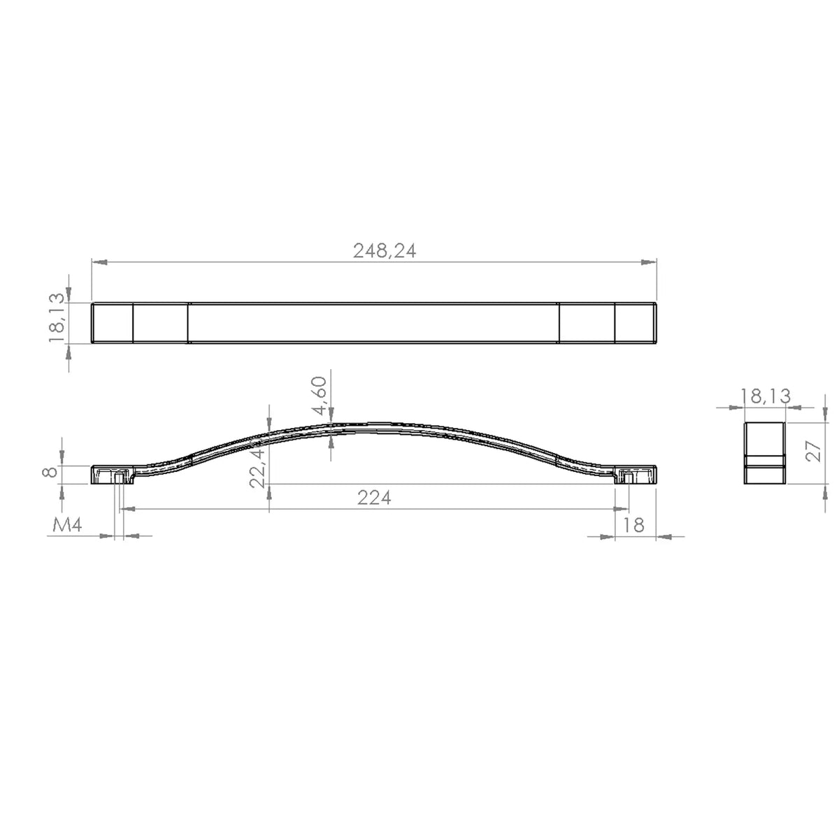 #size selection_224mm hole centres